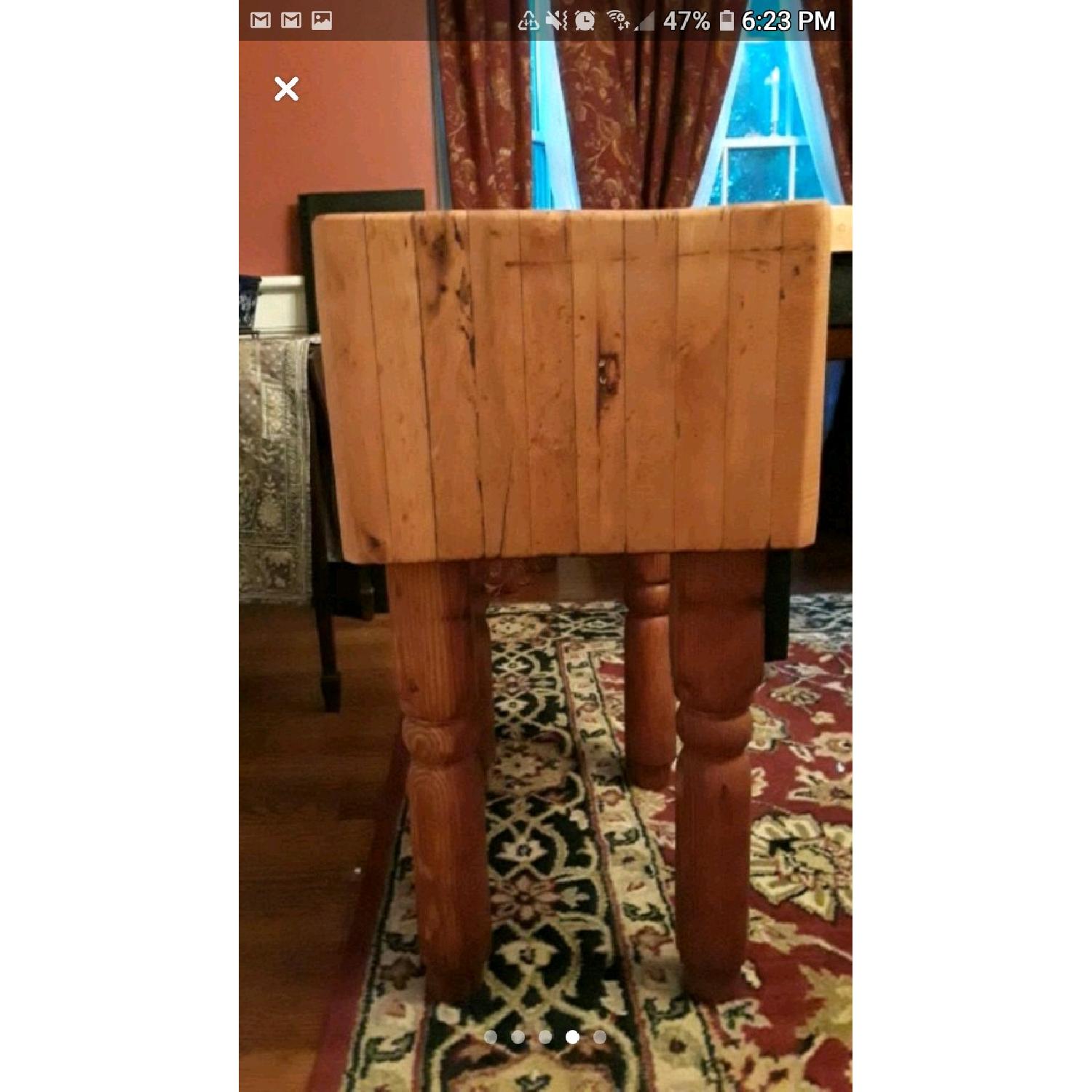 Antique Butcher Block Rectangular Table - image-3