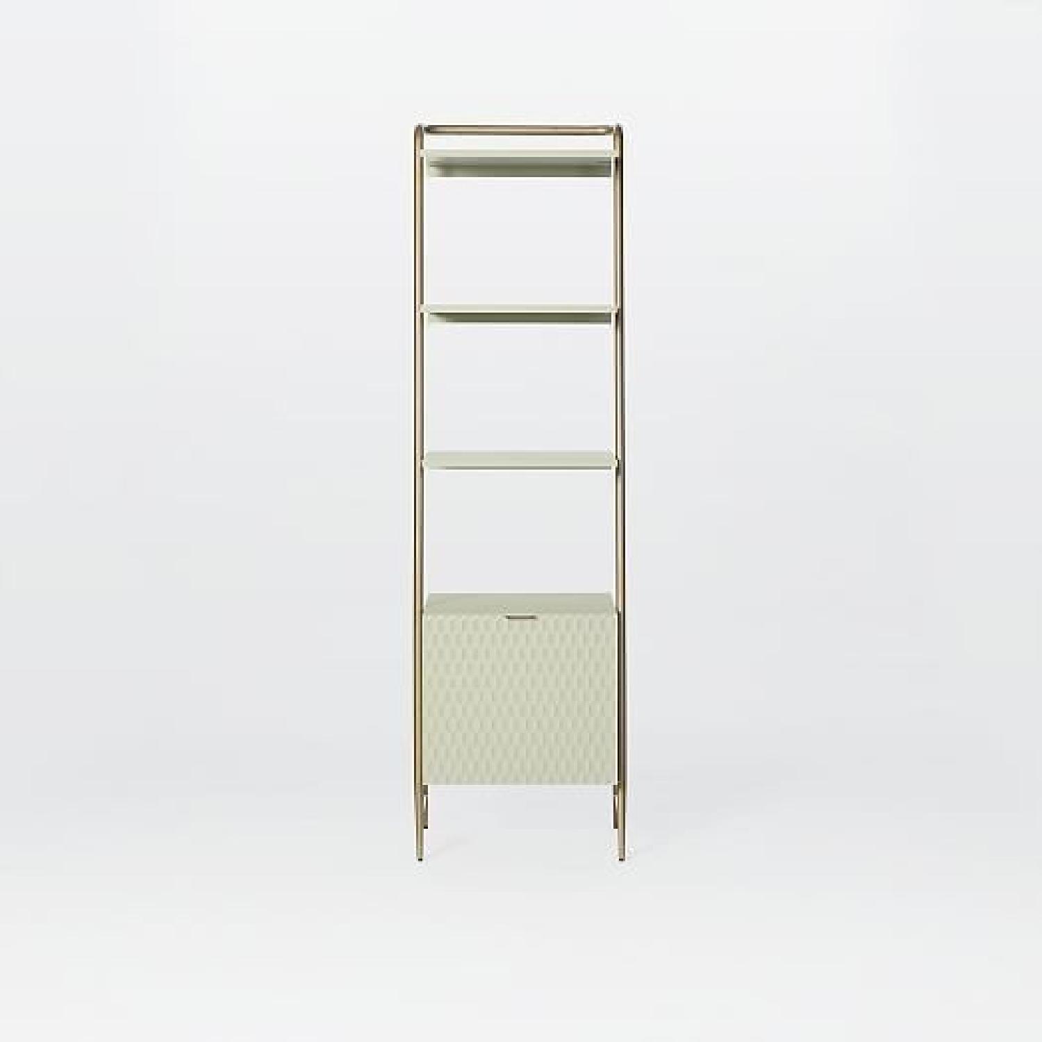 West Elm Audrey Narrow Storage Bookcase AptDeco