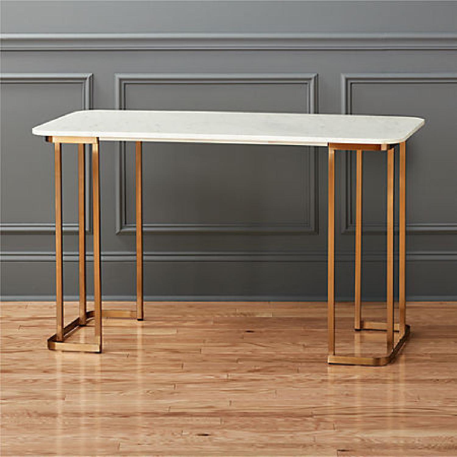 CB2 Dahlia Marble Desk - image-1