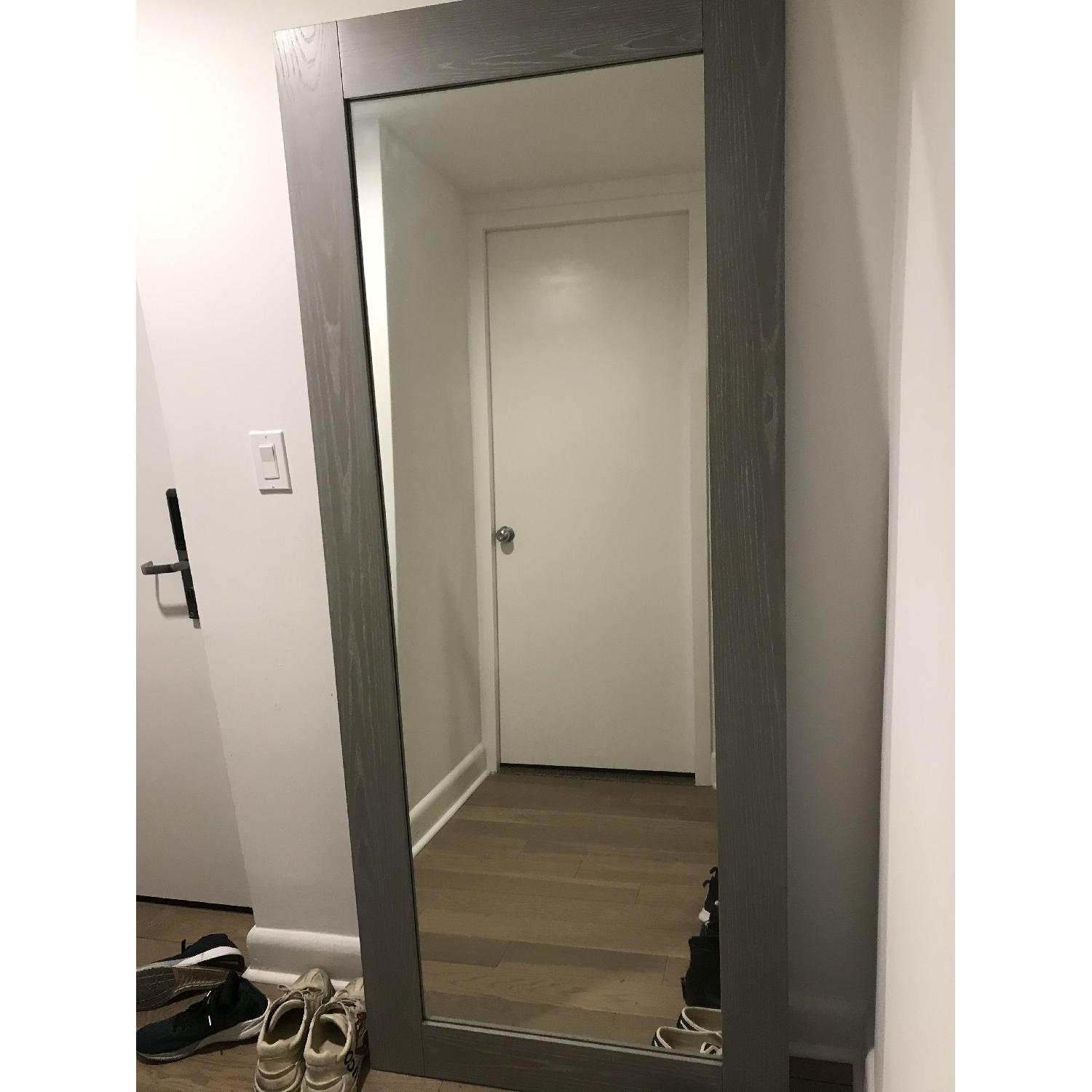 CB2 Hanging-Leaning Grey Floor Mirror - image-1