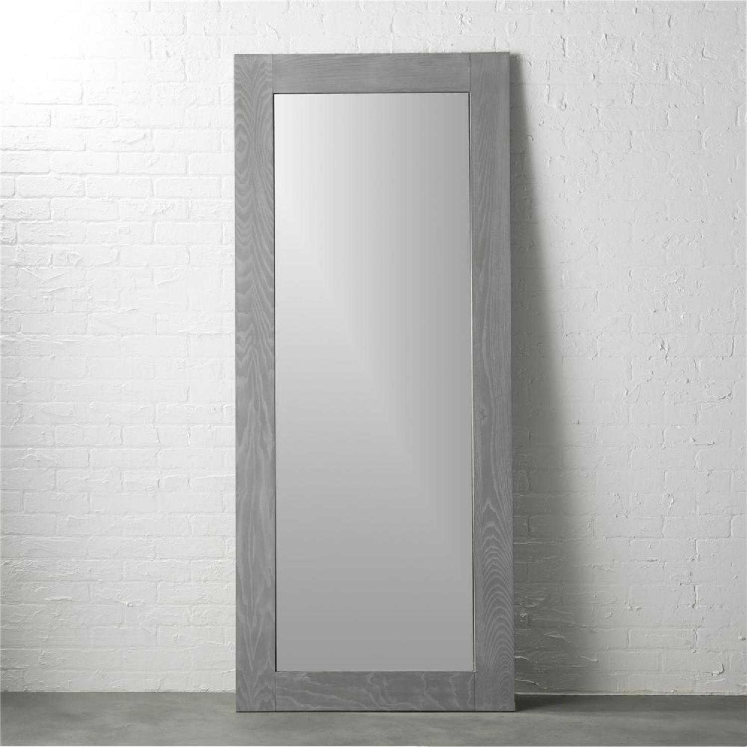 CB2 Hanging-Leaning Grey Floor Mirror - image-4