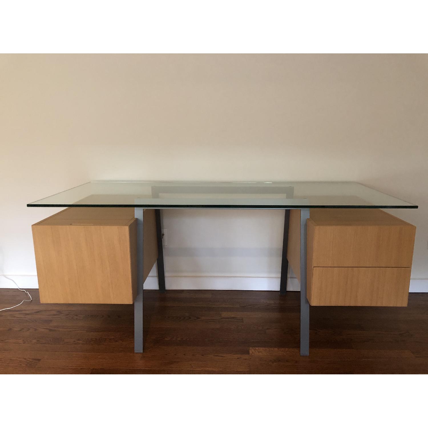 Design Within Reach Homework Glass Top Desk - image-1