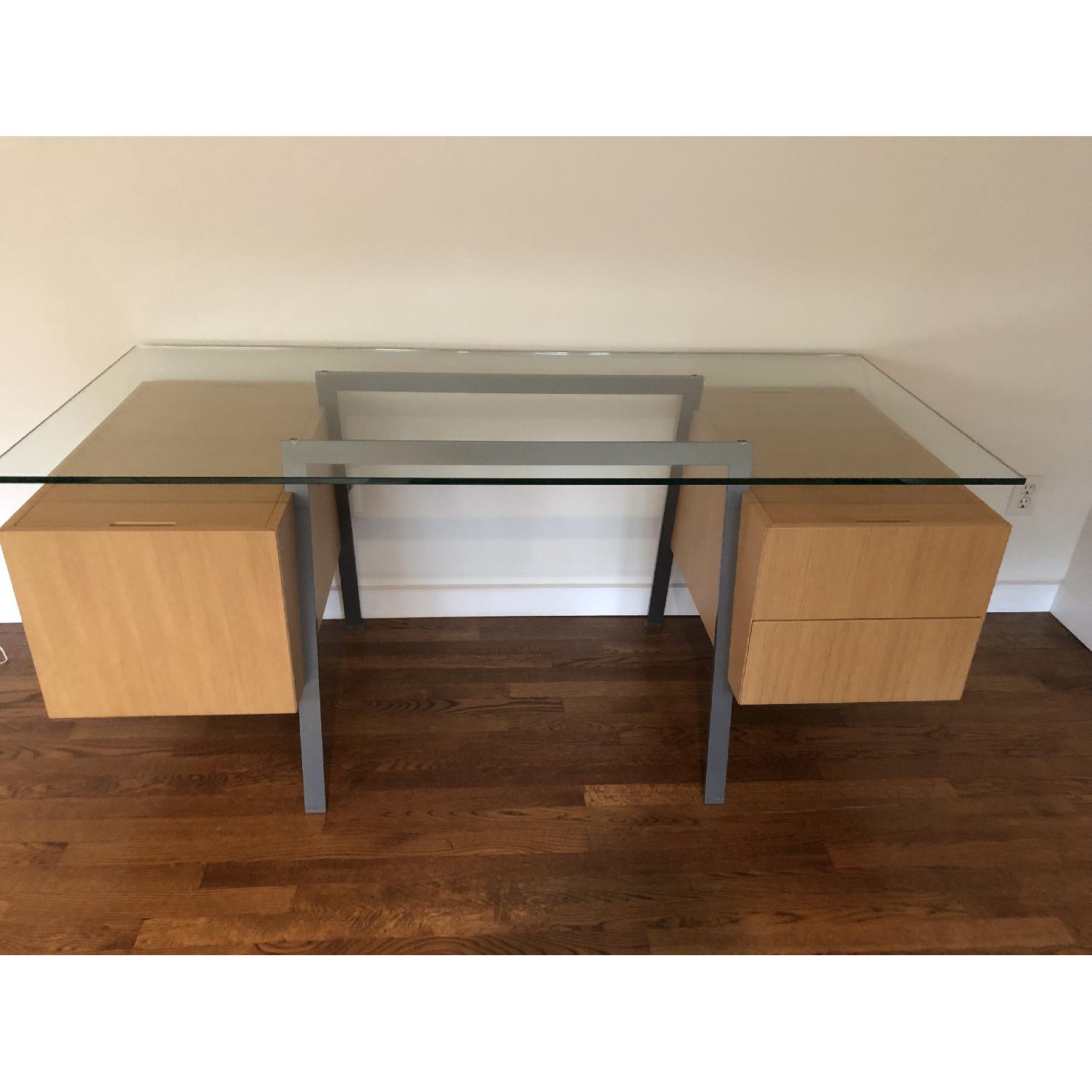 Design Within Reach Homework Glass Top Desk - image-3