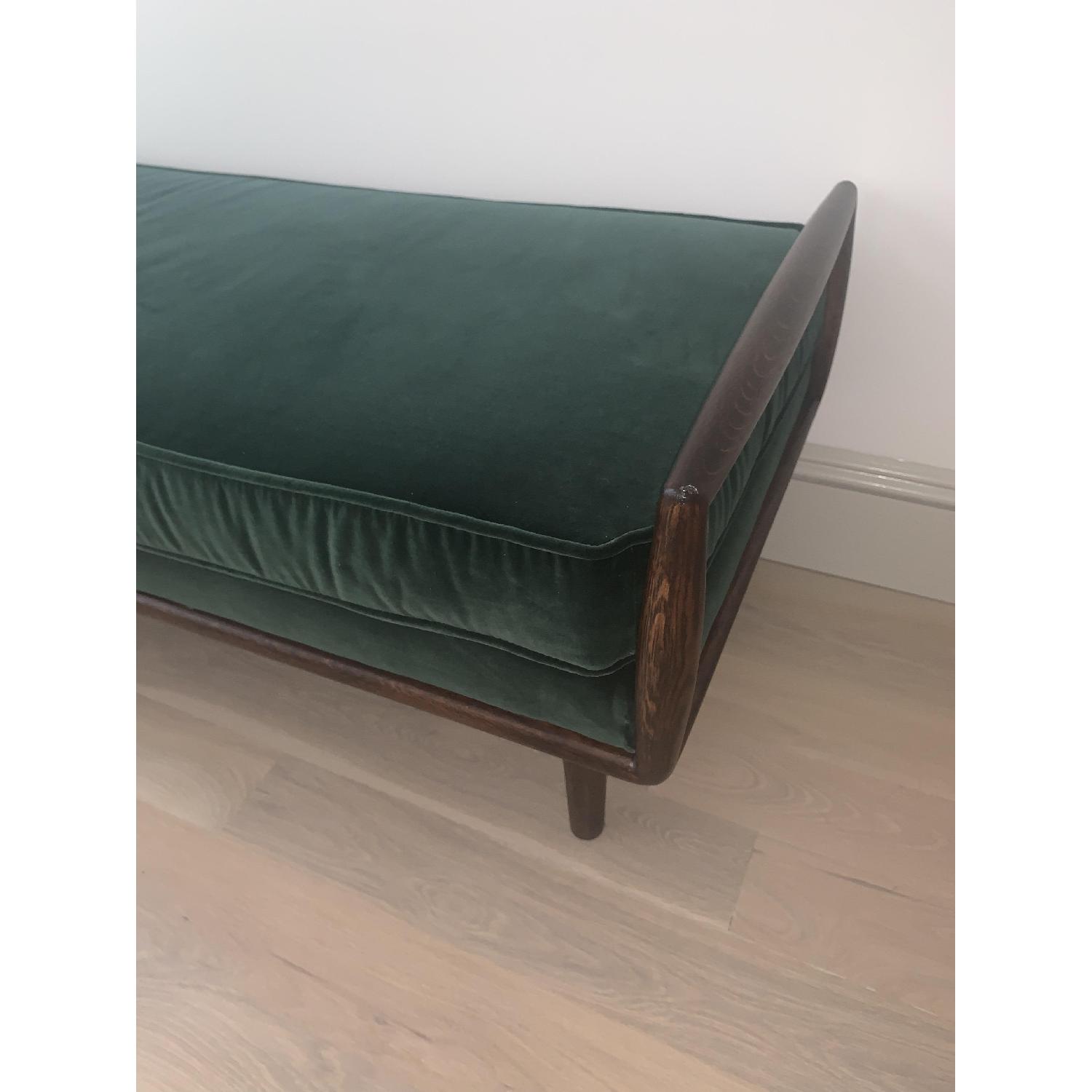 Article Ansa Solid Walnut & Velvet Bench - image-3