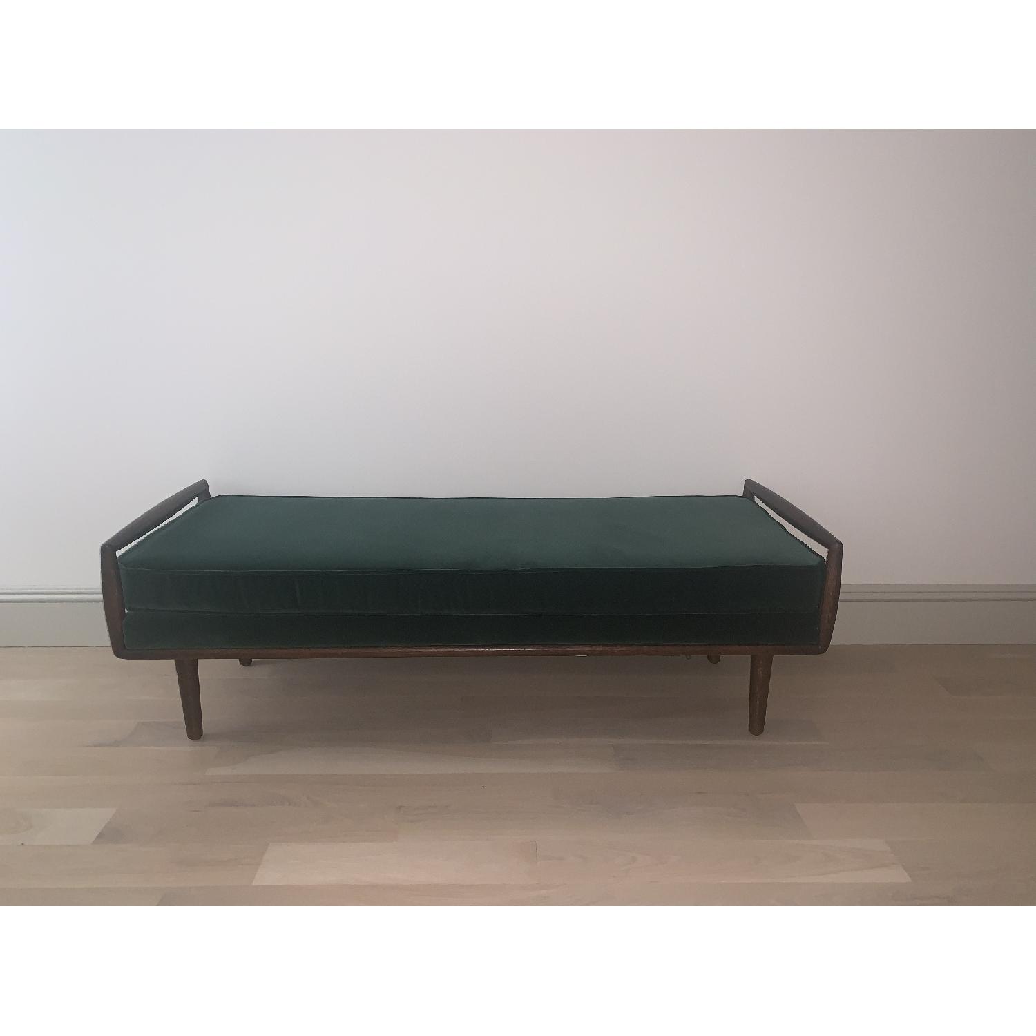 Article Ansa Solid Walnut & Velvet Bench - image-2