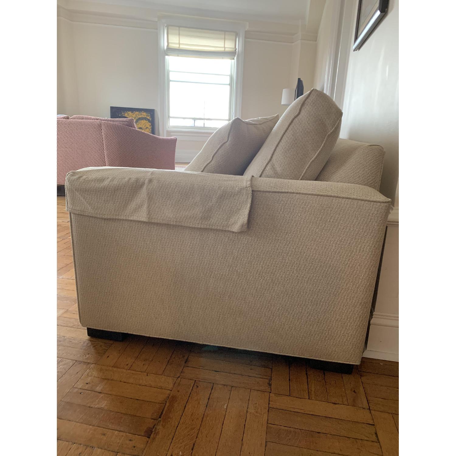 Ethan Allen Hudson Tan Sleeper Sofa - image-4