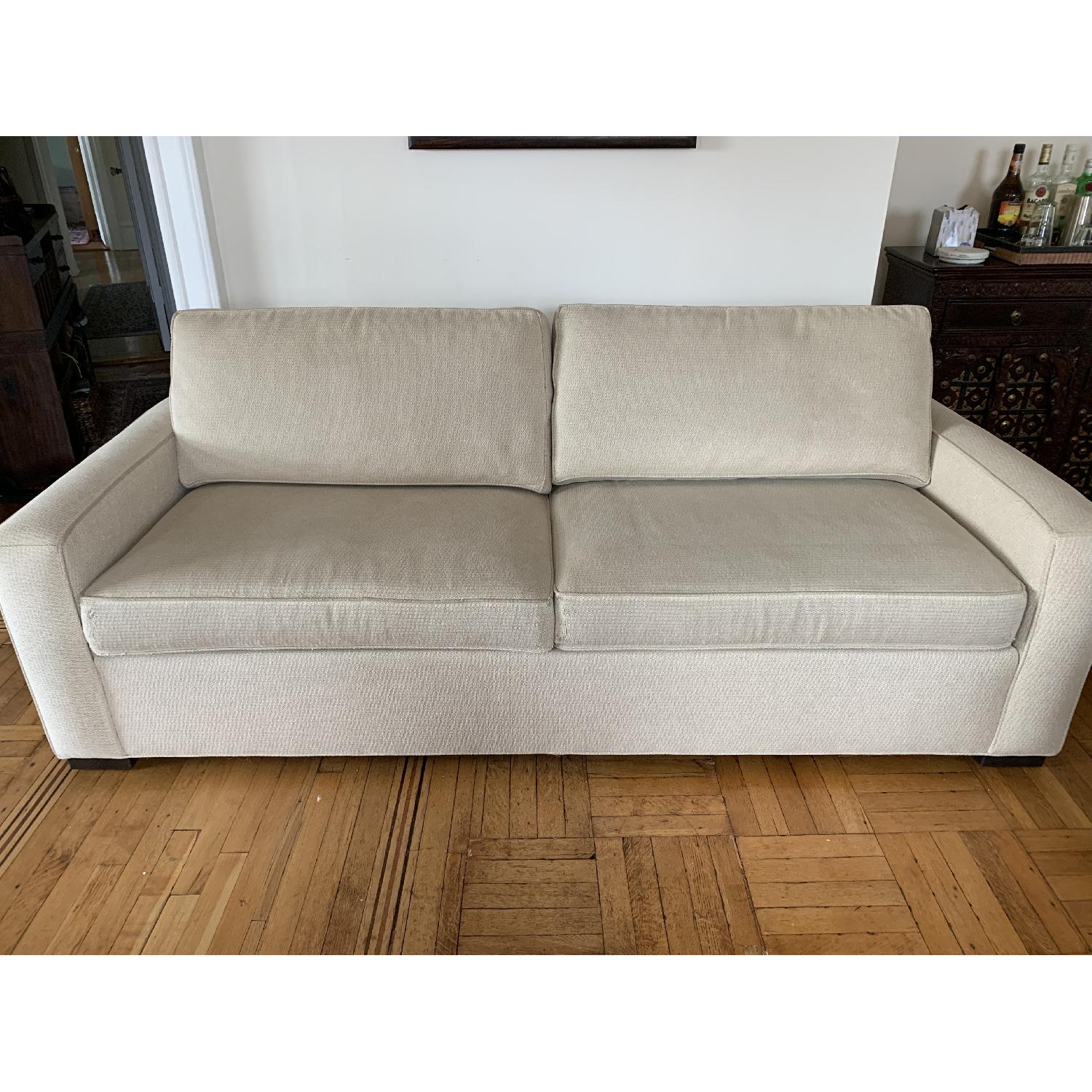 Ethan Allen Hudson Tan Sleeper Sofa - image-6