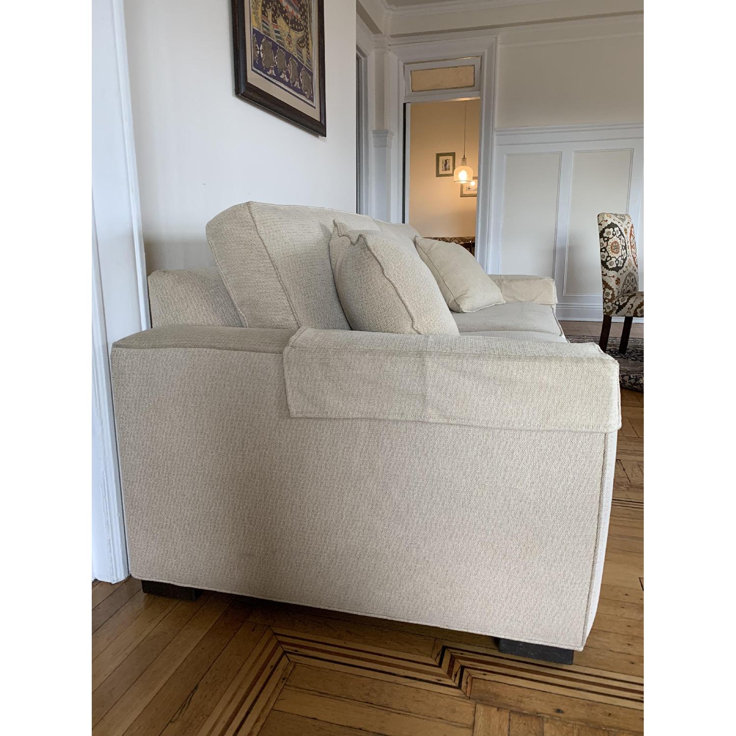 Ethan Allen Hudson Tan Sleeper Sofa - image-5