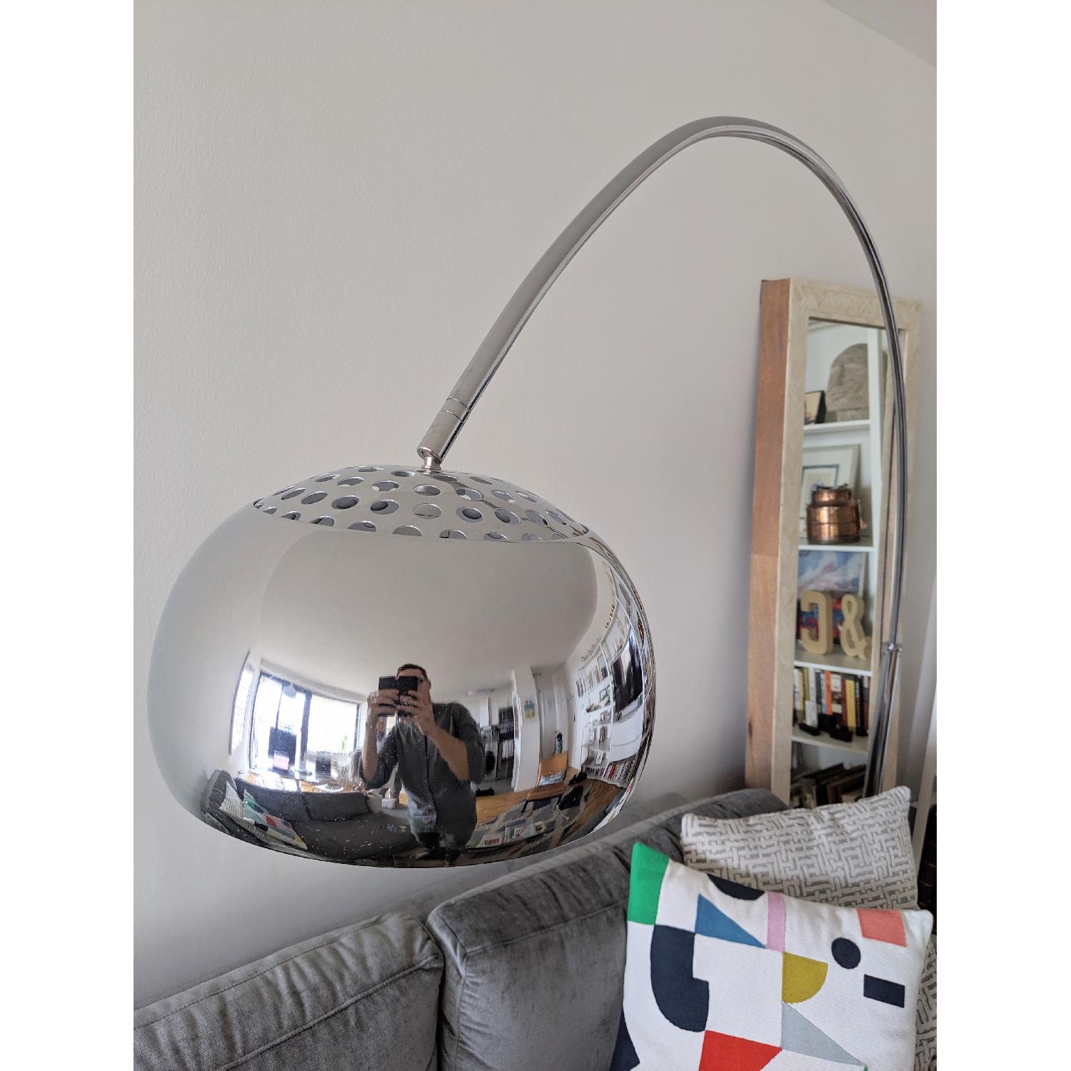 Galactic Chrome Arc Floor Lamp - image-3