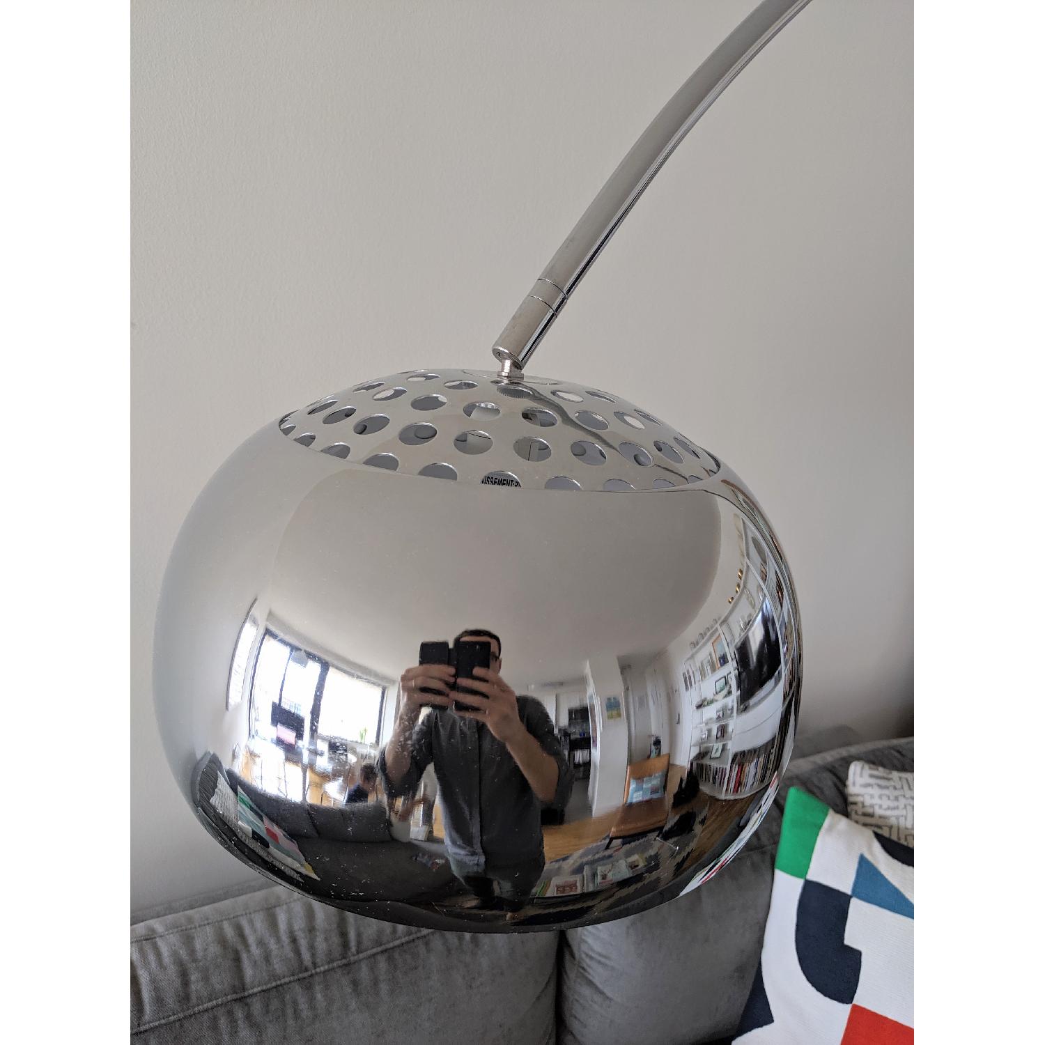 Galactic Chrome Arc Floor Lamp - image-1