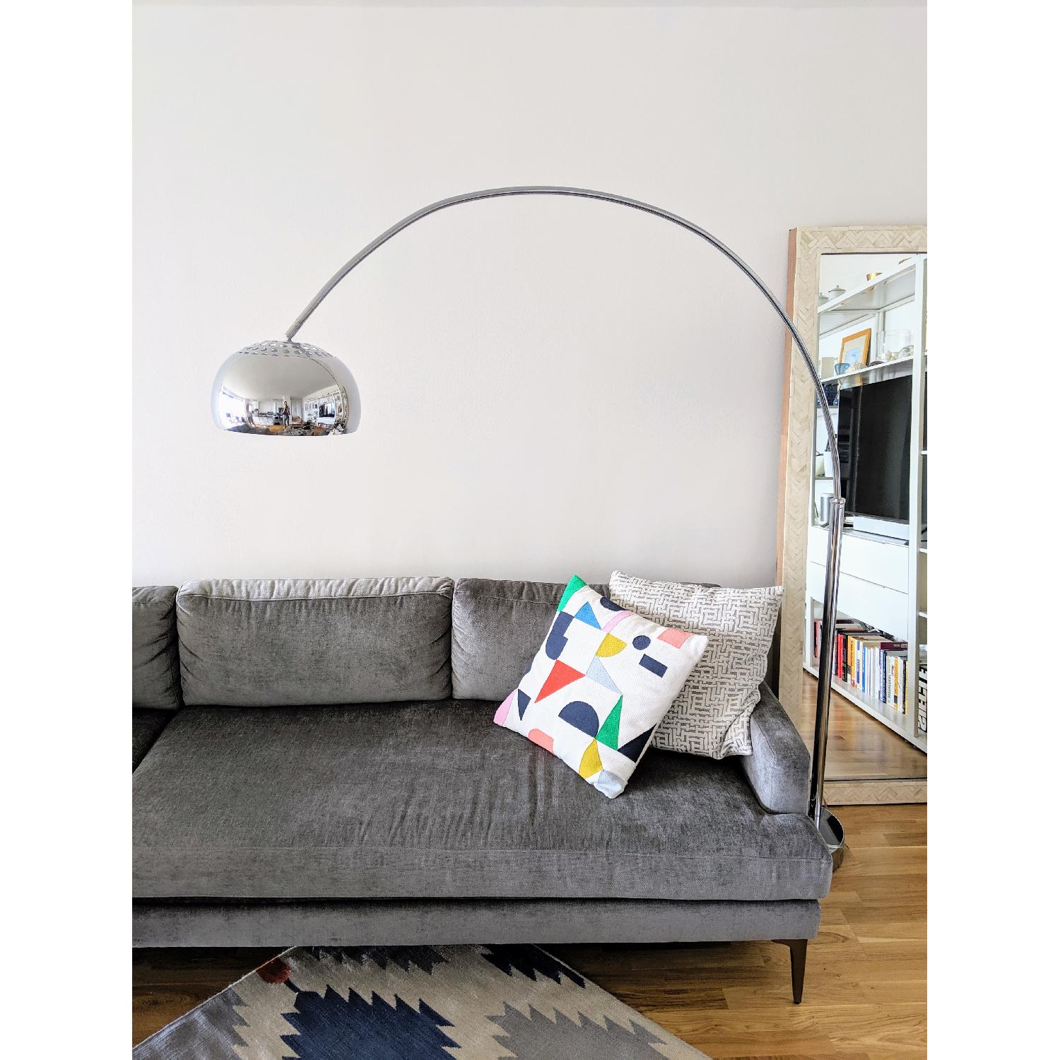 Galactic Chrome Arc Floor Lamp - image-2