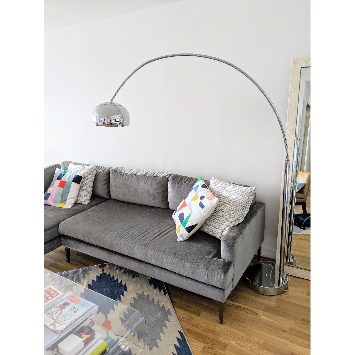 Galactic Chrome Arc Floor Lamp - image-4