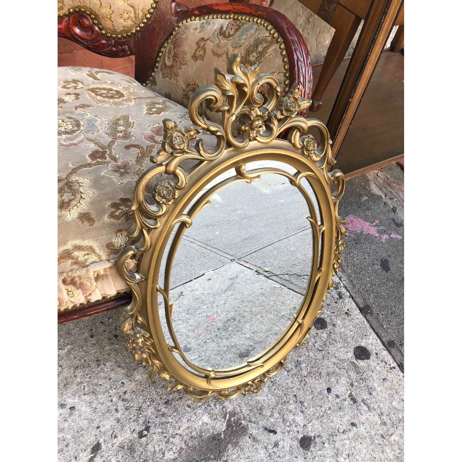 Vintage Gold Painted French Style Wall Mirror - image-7