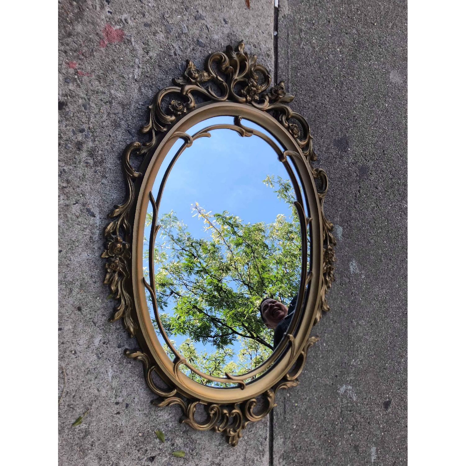 Vintage Gold Painted French Style Wall Mirror - image-9