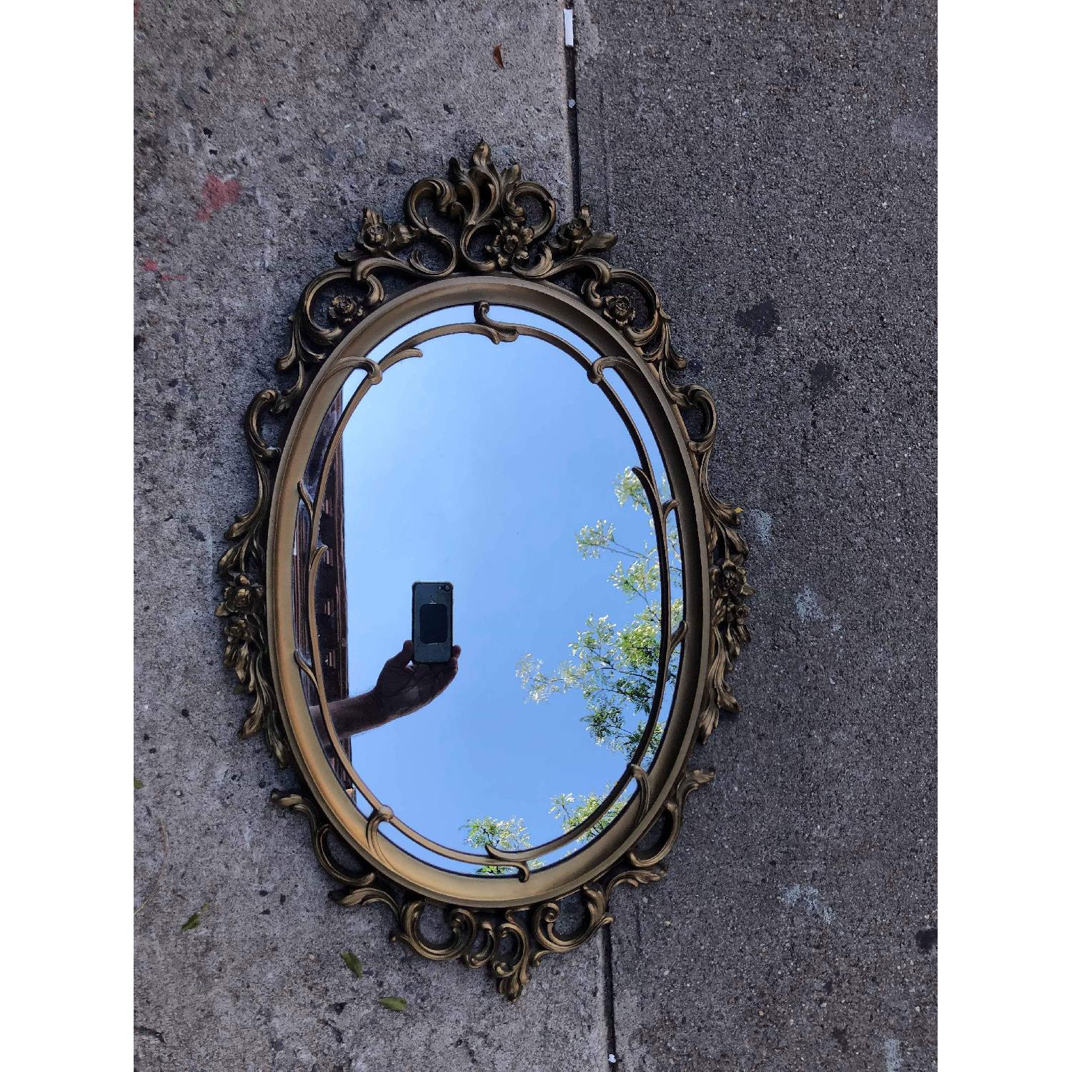 Vintage Gold Painted French Style Wall Mirror - image-6