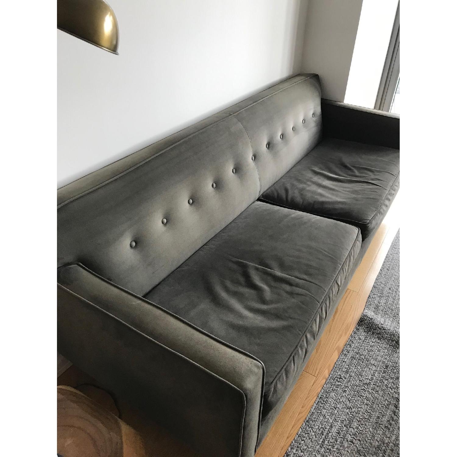 Room & Board Grey Microfiber Andre Sofa - image-1