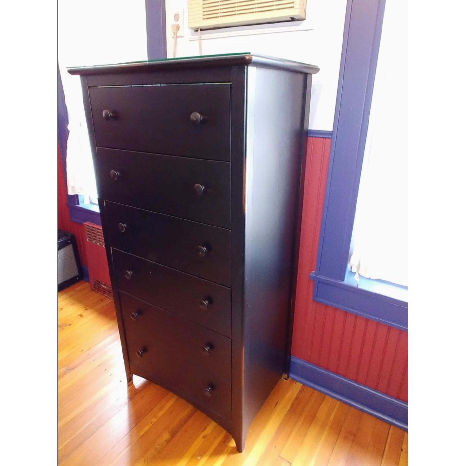 Black 6 Drawer Dresser - image-3