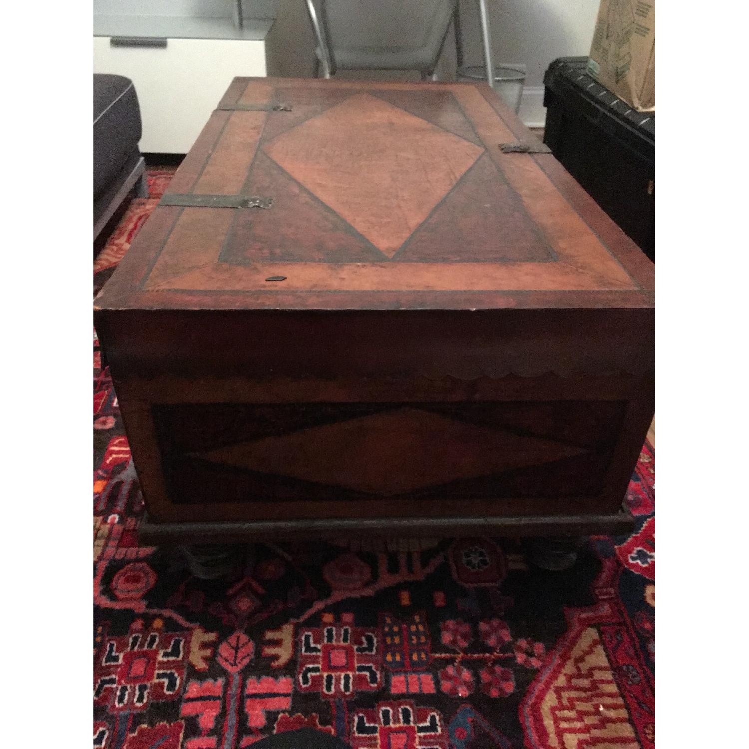 Leather Trunk-Style Coffee Table - image-2