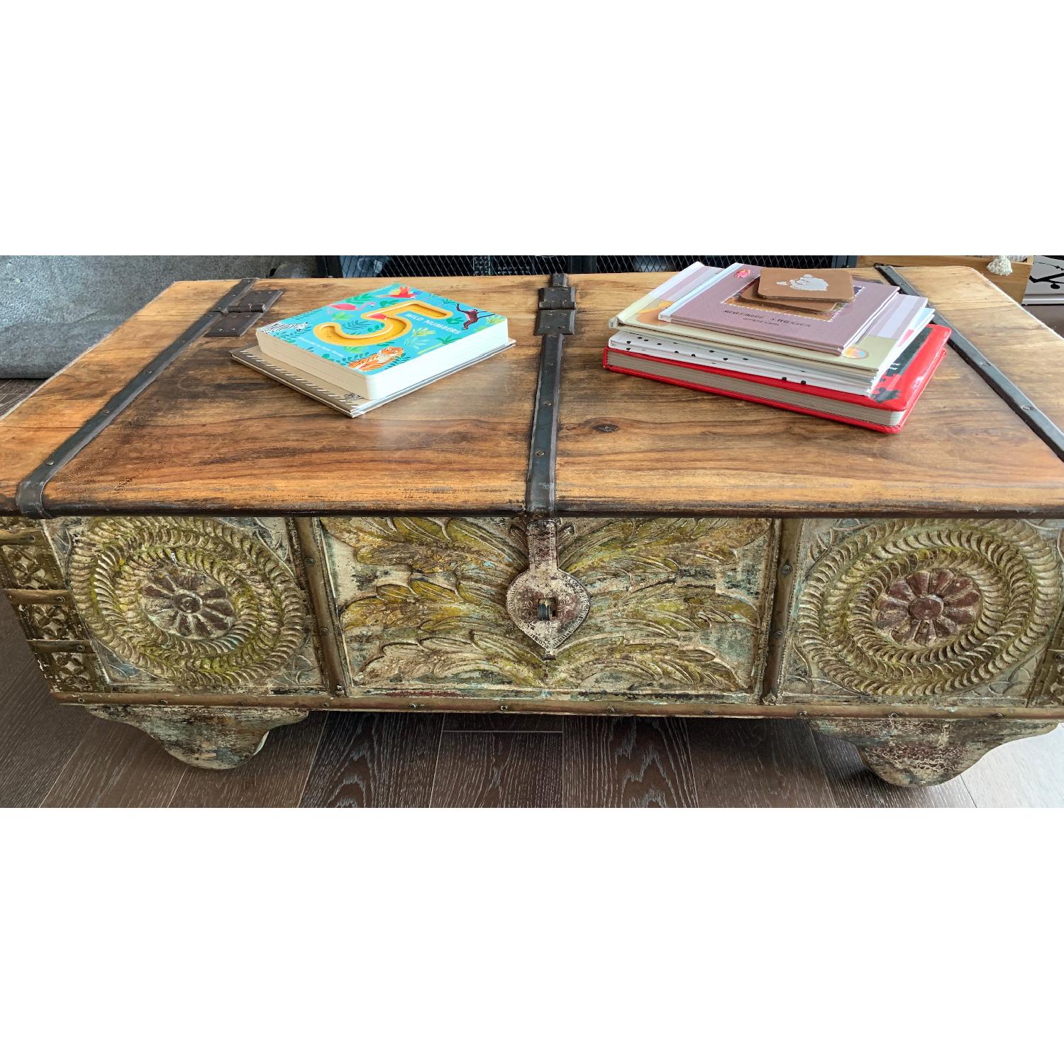 Antique Chest Coffee Table - image-1