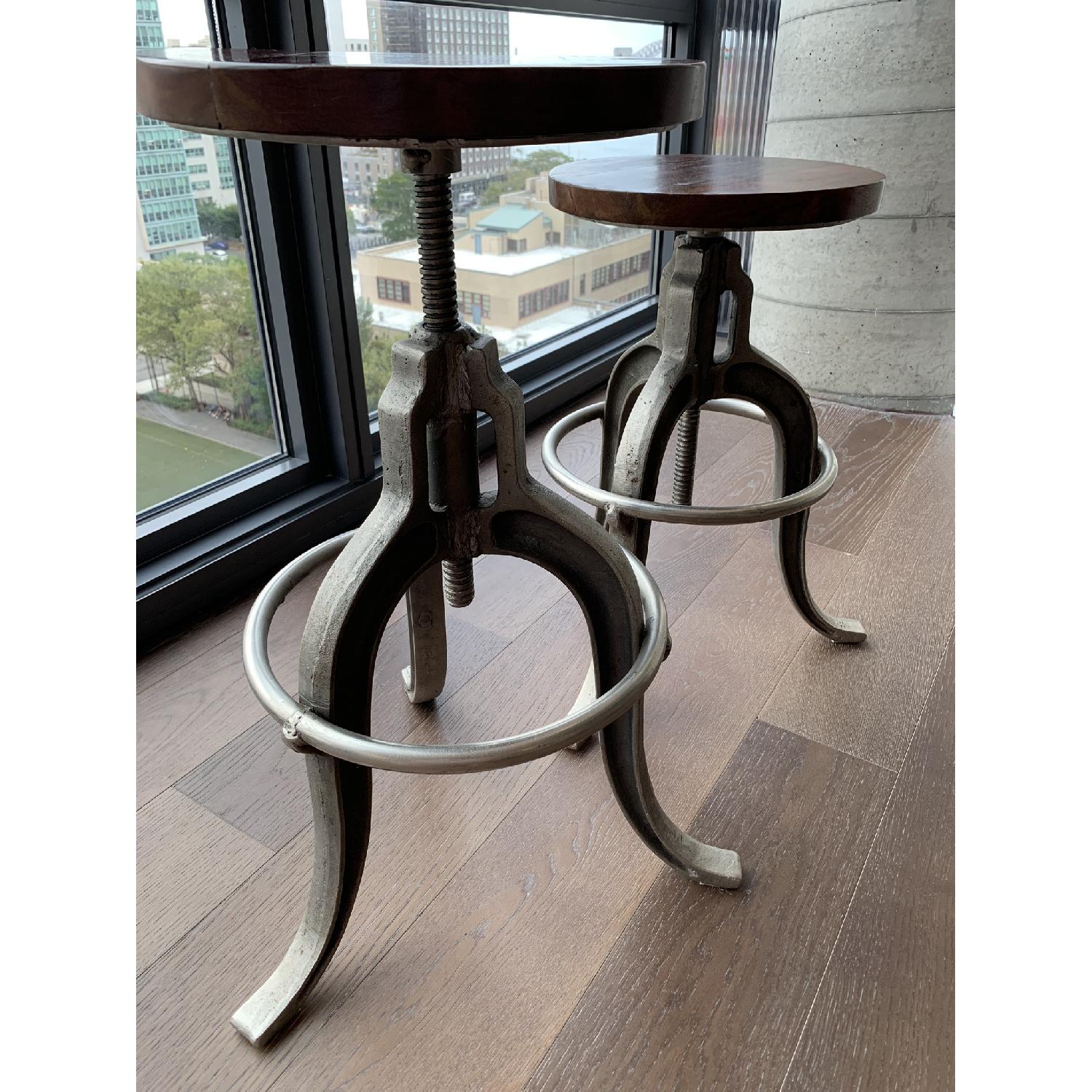 Adjustable Height Industrial Counter Stools - image-2