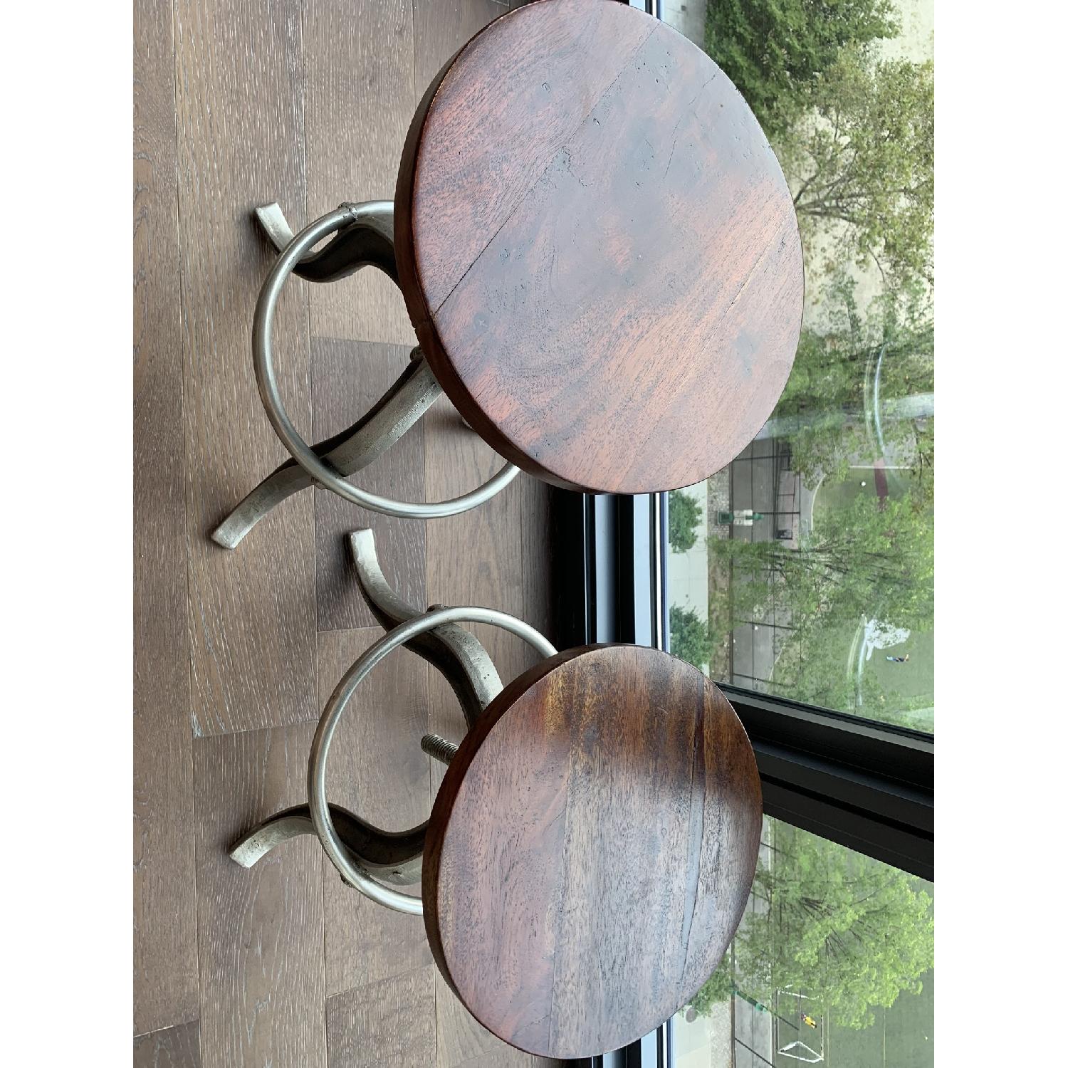 Adjustable Height Industrial Counter Stools - image-3