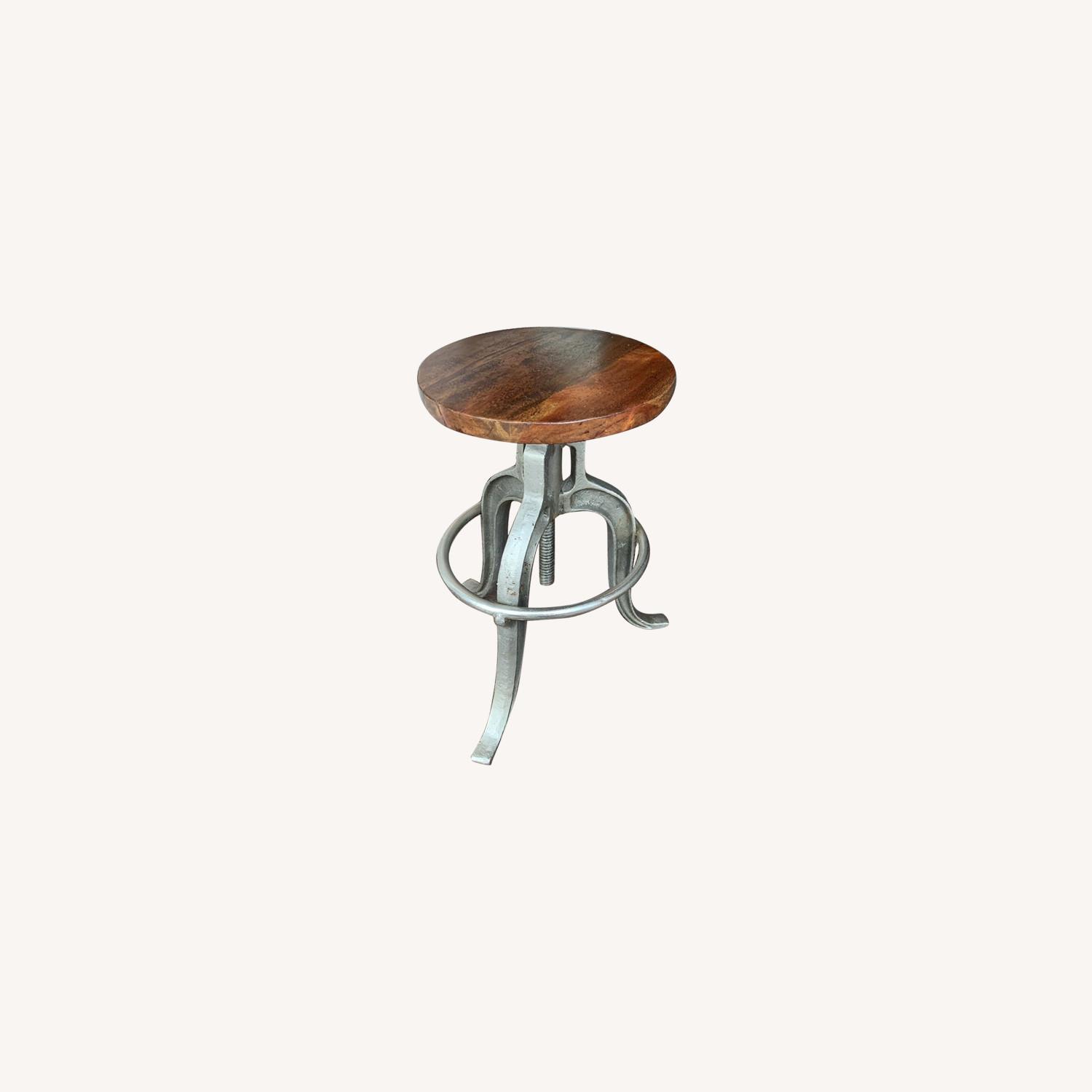Adjustable Height Industrial Counter Stools - image-0