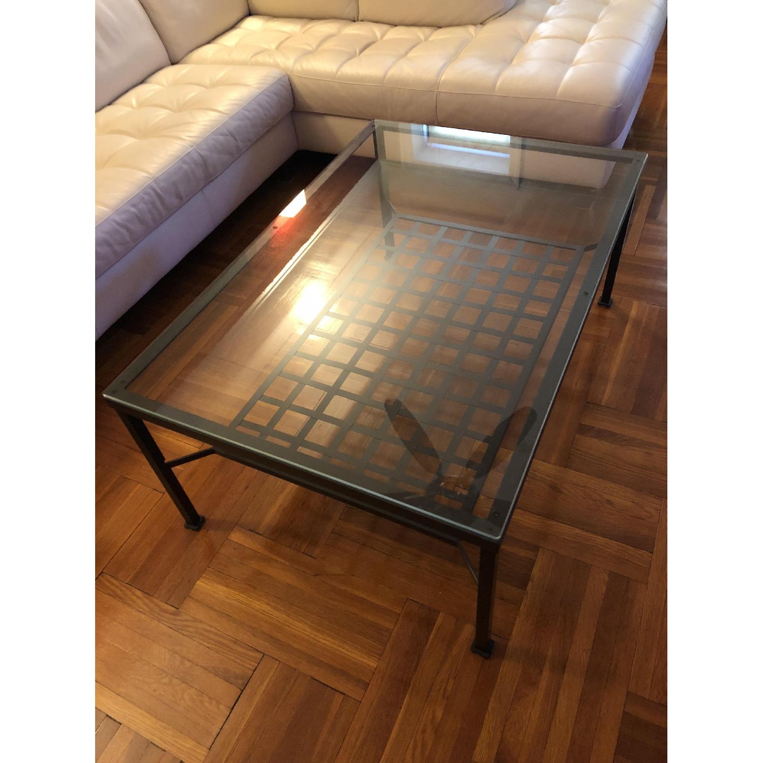 Ikea Glass Coffee Table + Matching Side Table - image-2
