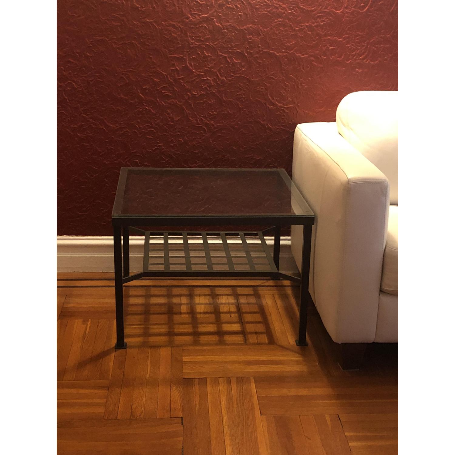 Ikea Glass Coffee Table + Matching Side Table - image-3
