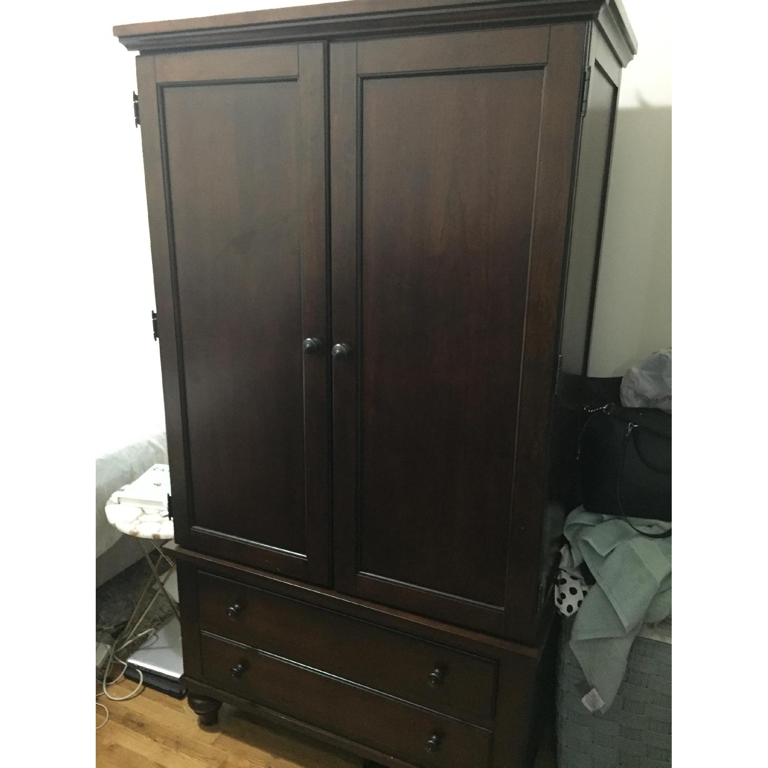 Bob's Cherry Wood Storage Armoire - image-4