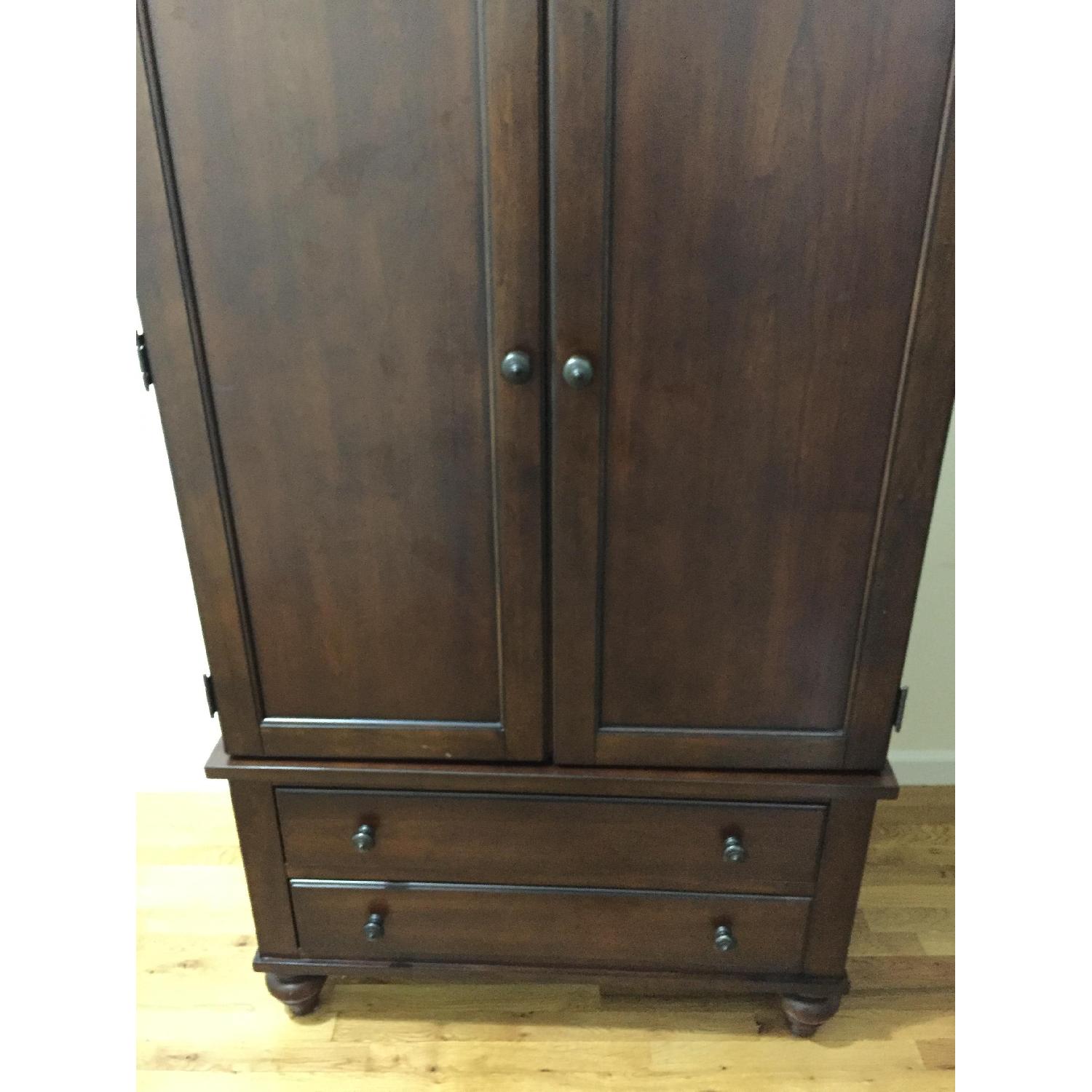 Bob's Cherry Wood Storage Armoire - image-5