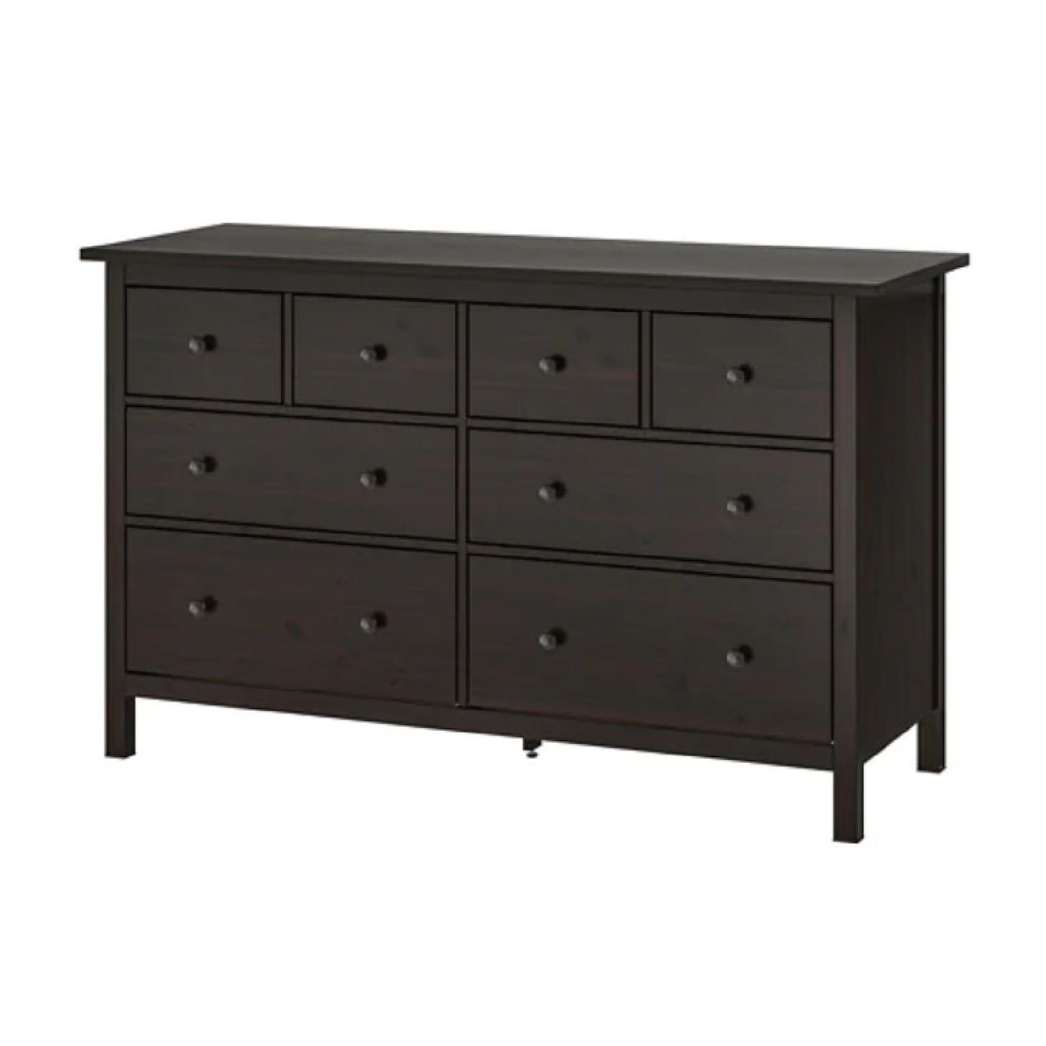 Ikea Hemnes Dark Wood Dresser - image-0