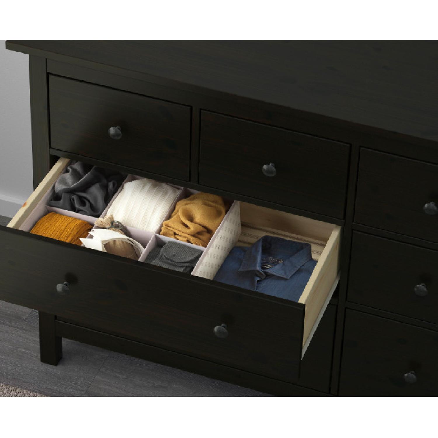 Ikea Hemnes Dark Wood Dresser - image-2