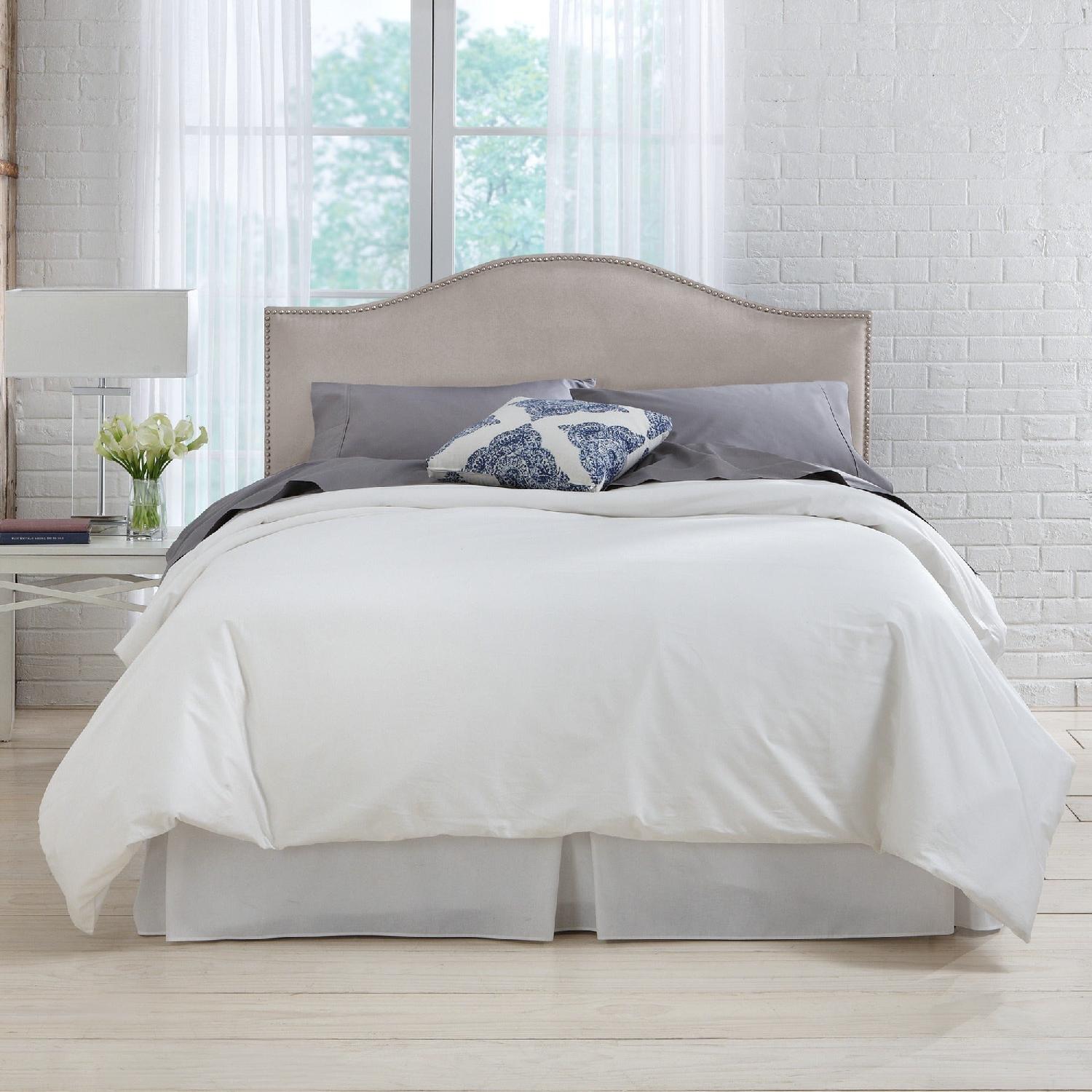 Skyline Furniture Premier Platinum Nail Button Headboard - image-1