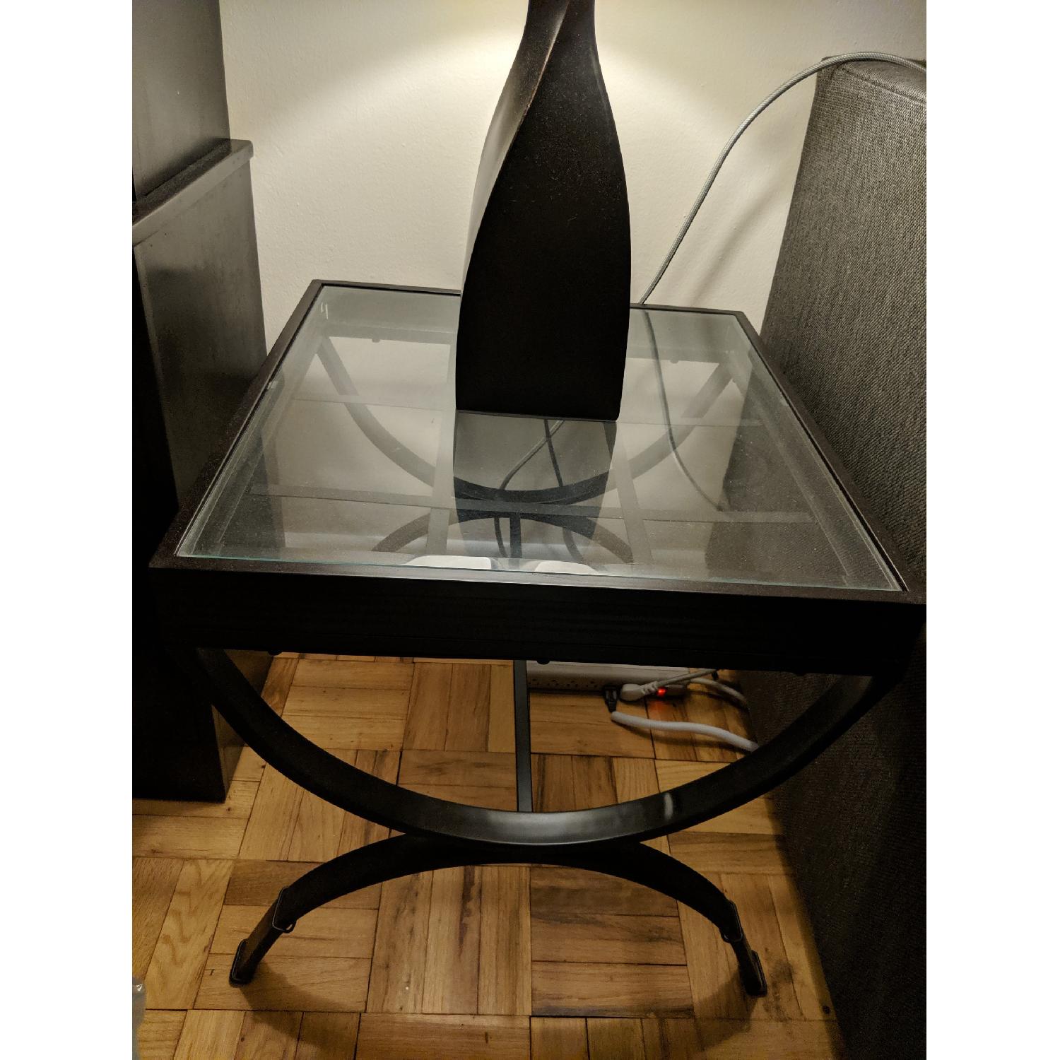 Bob's Glass Black End Tables - image-3