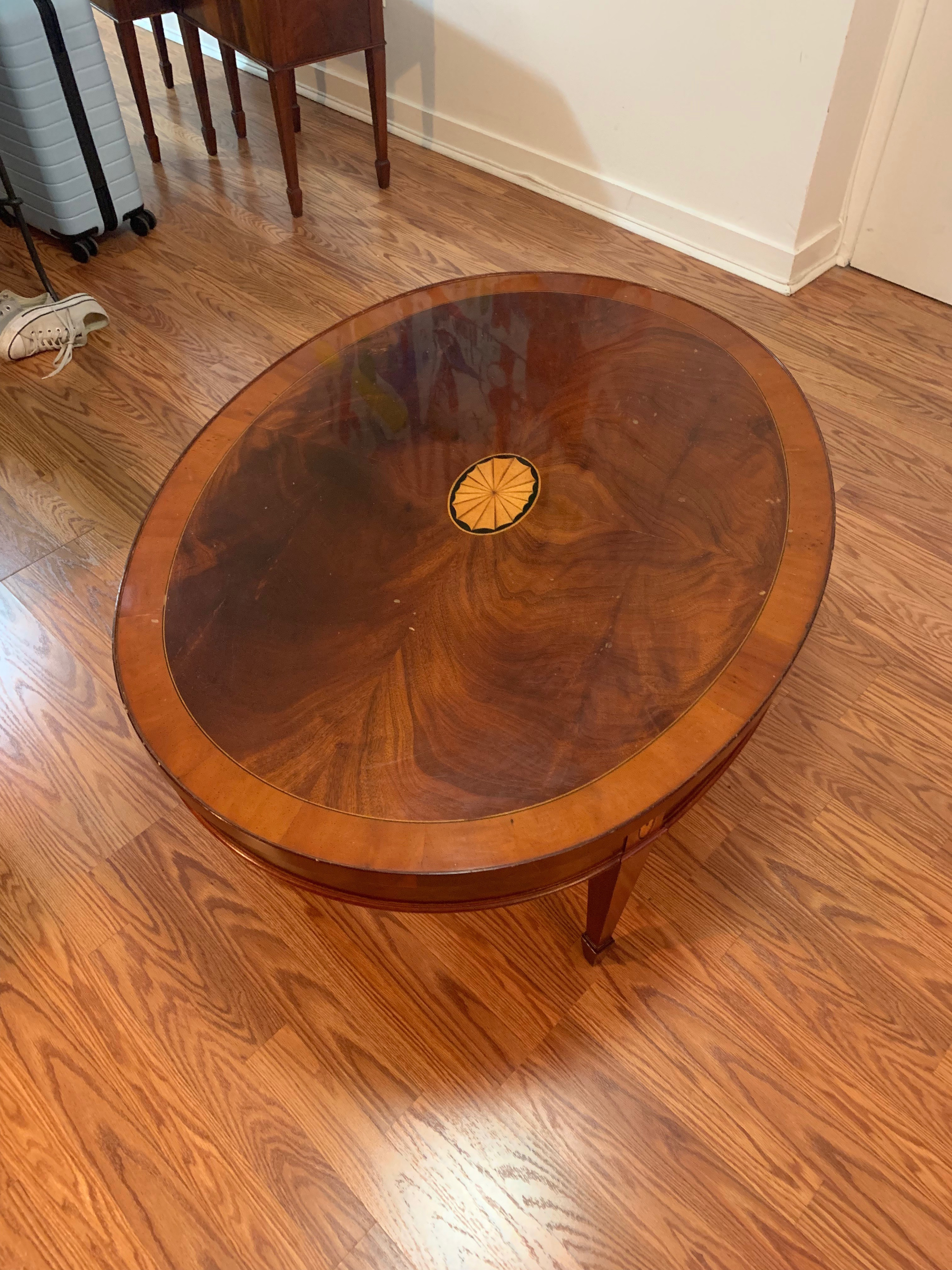 Klaussner Furniture Mahogany Coffee Table + 2 End Tables