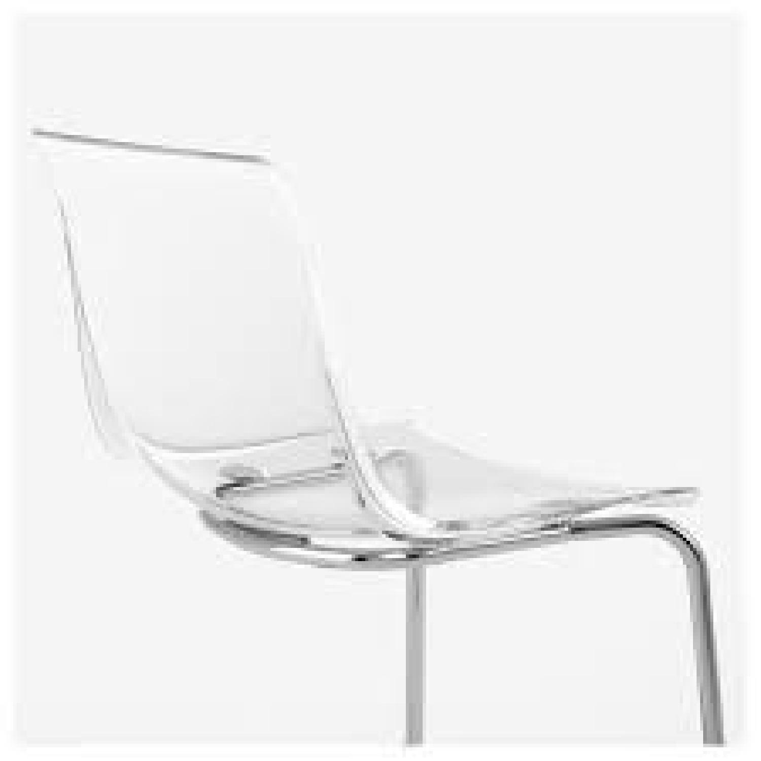 Ikea Tobias Clear Chrome-Plated Dining Chairs - image-1
