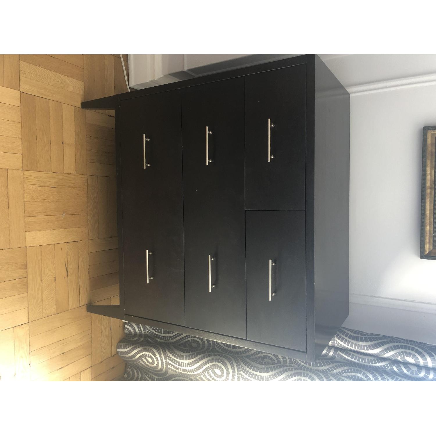 West Elm Black Wood 4-Drawer Dresser - image-4