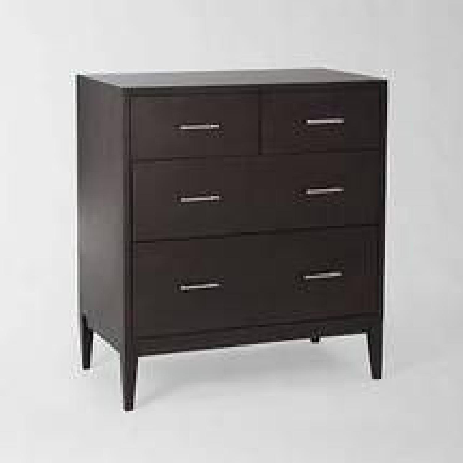 West Elm Black Wood 4-Drawer Dresser - image-7