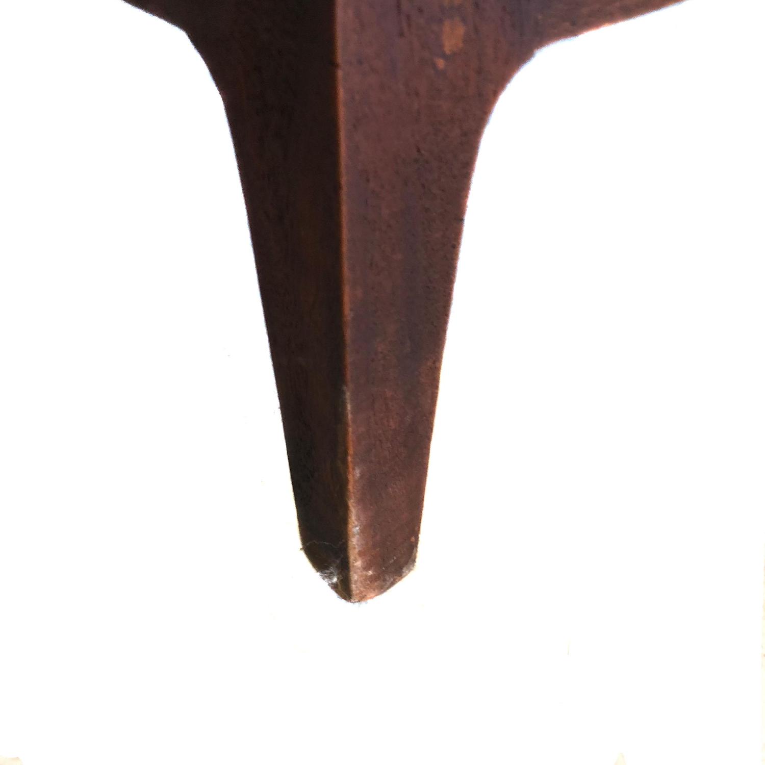 Mid Century Modern Walnut Base Velvet Sofa - image-4