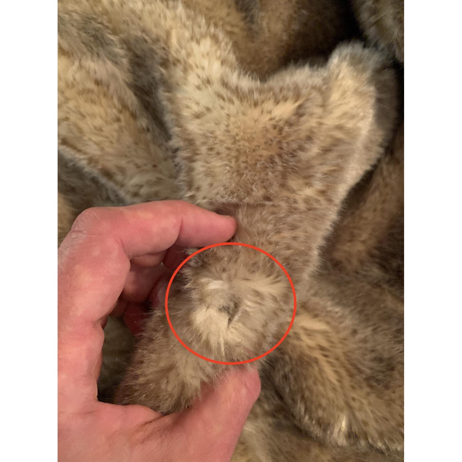 Restoration Hardware Luxe Faux Fur Bean Bag - image-5