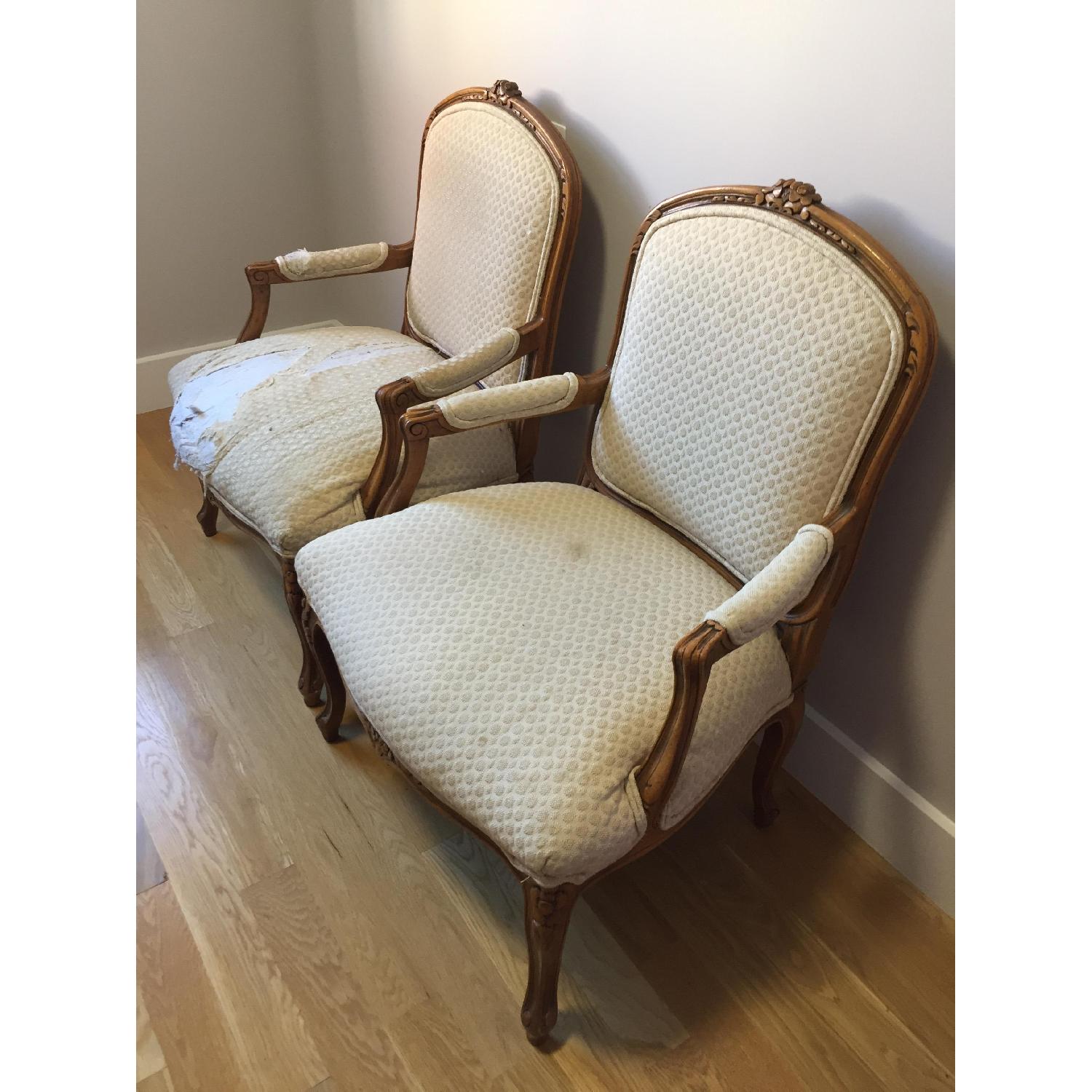 Vintage Baker Furniture Louis XV Chairs - image-1