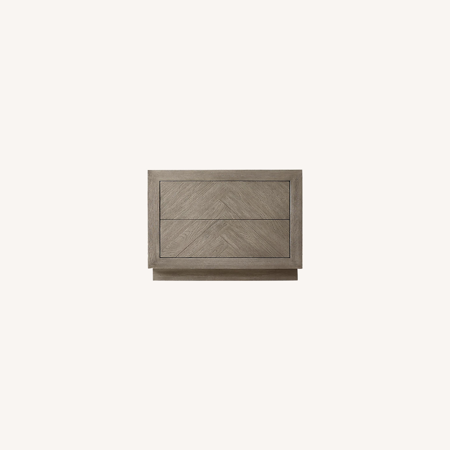 Restoration Hardware Grey Herringbone Nightstands