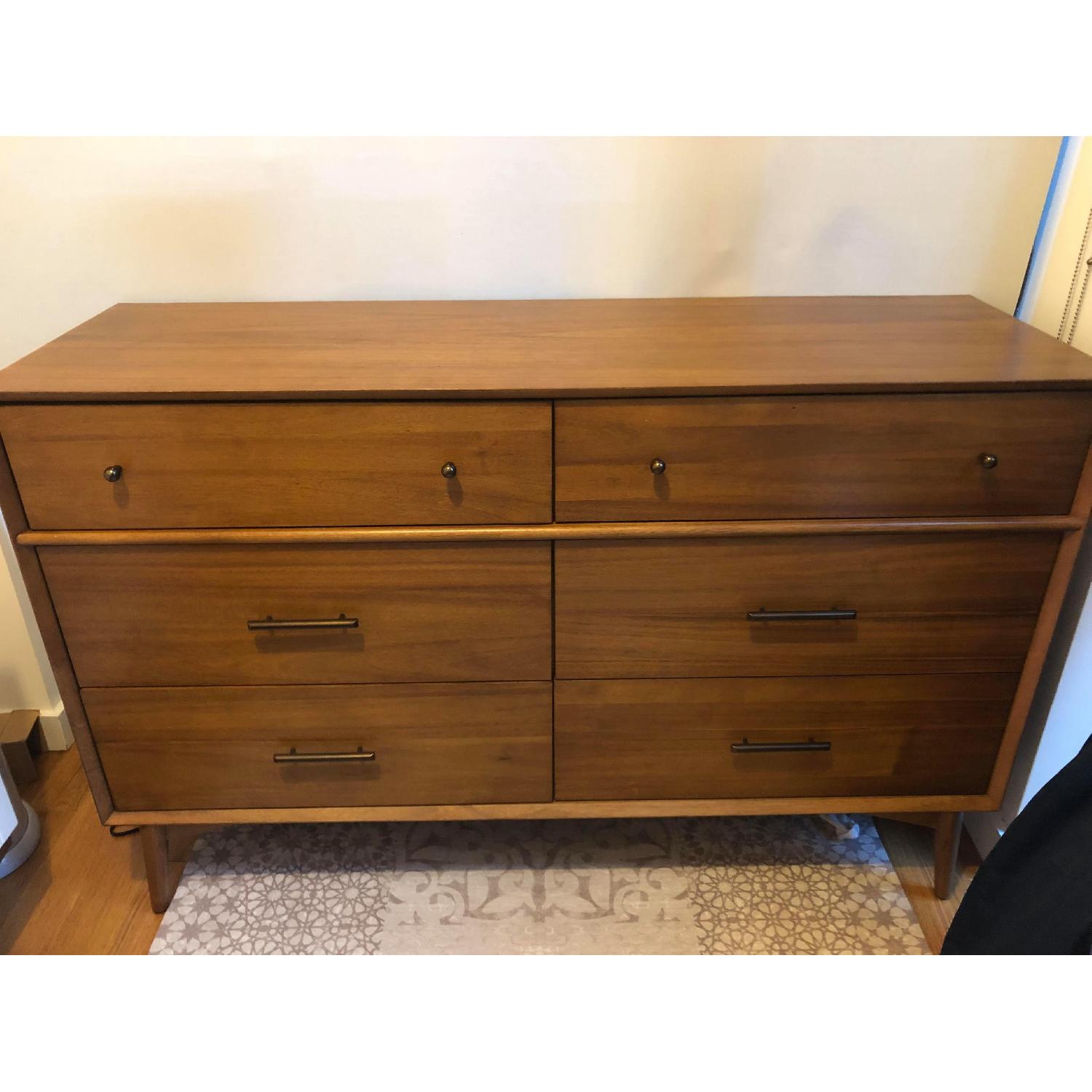 West Elm Mid-Century 6-Drawer Dresser in Acorn - image-1
