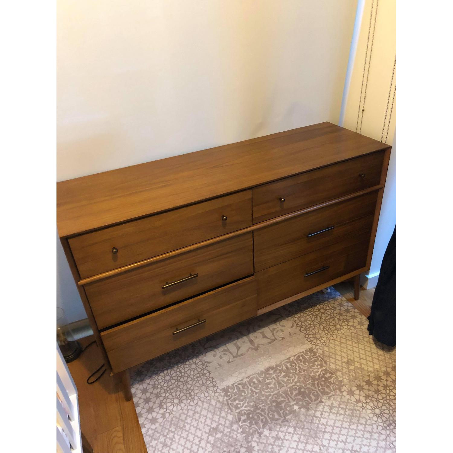 West Elm Mid-Century 6-Drawer Dresser in Acorn - image-2
