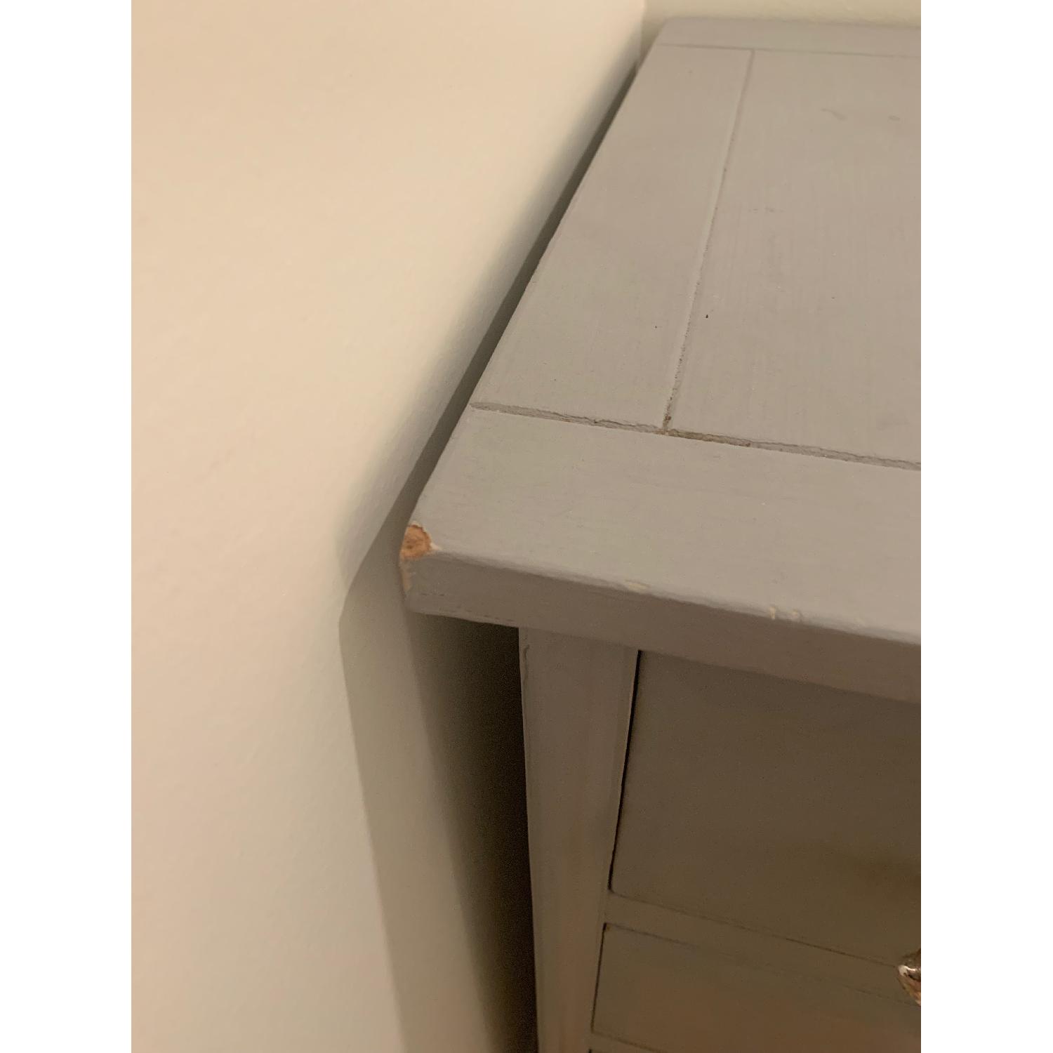 Home Goods Painted Light Grey/Blue Dresser - image-4