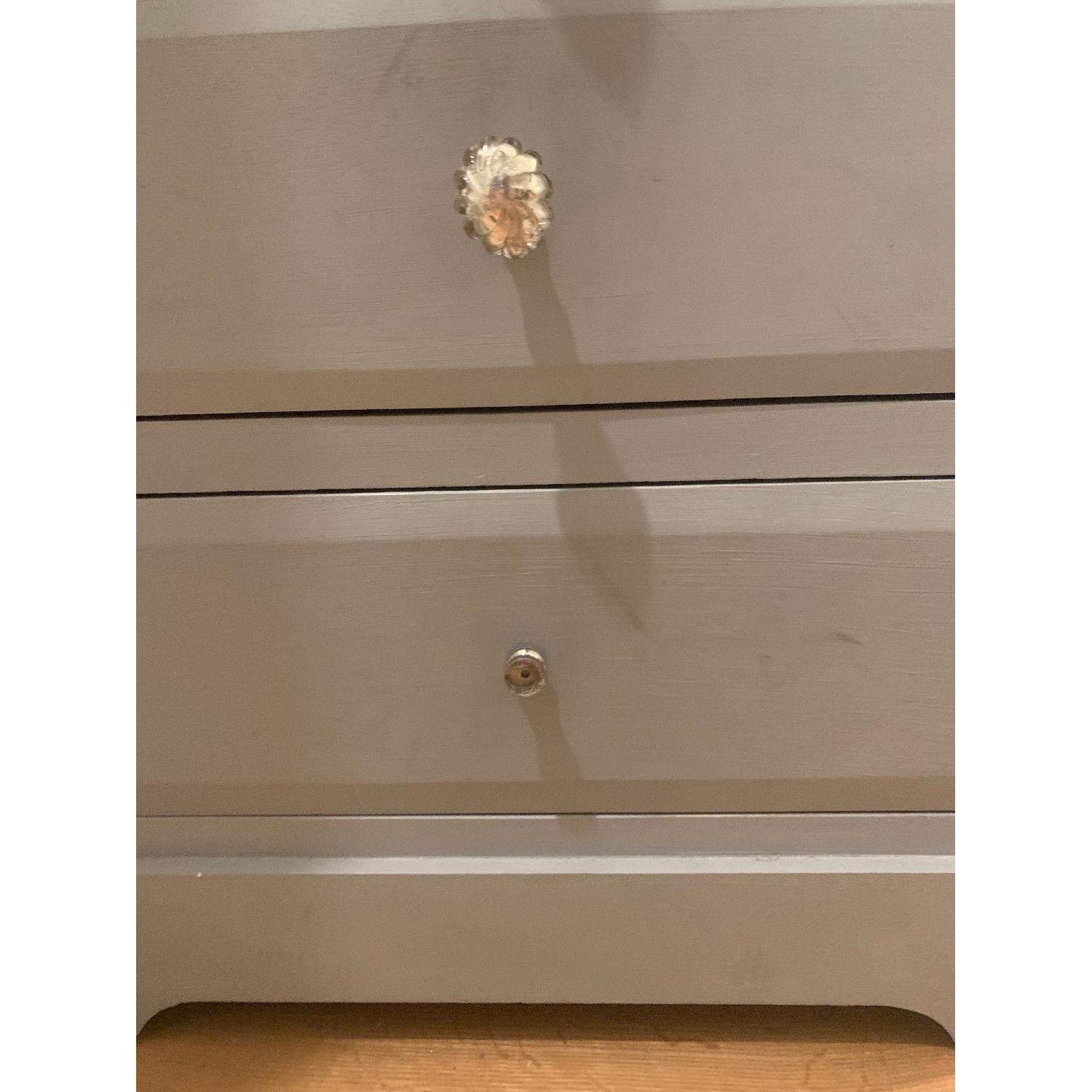 Home Goods Painted Light Grey/Blue Dresser - image-5