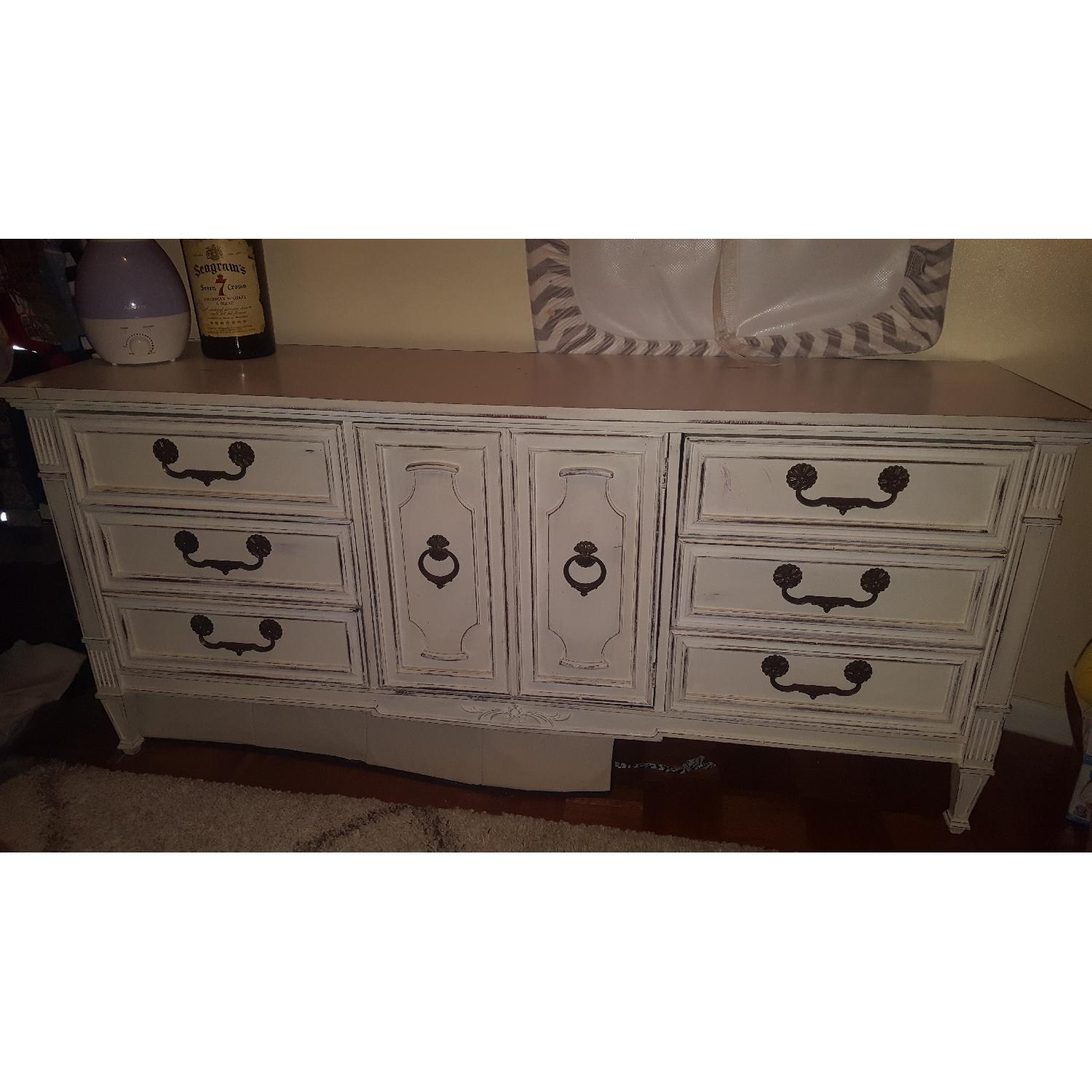 Vintage Distressed White Dresser - image-6