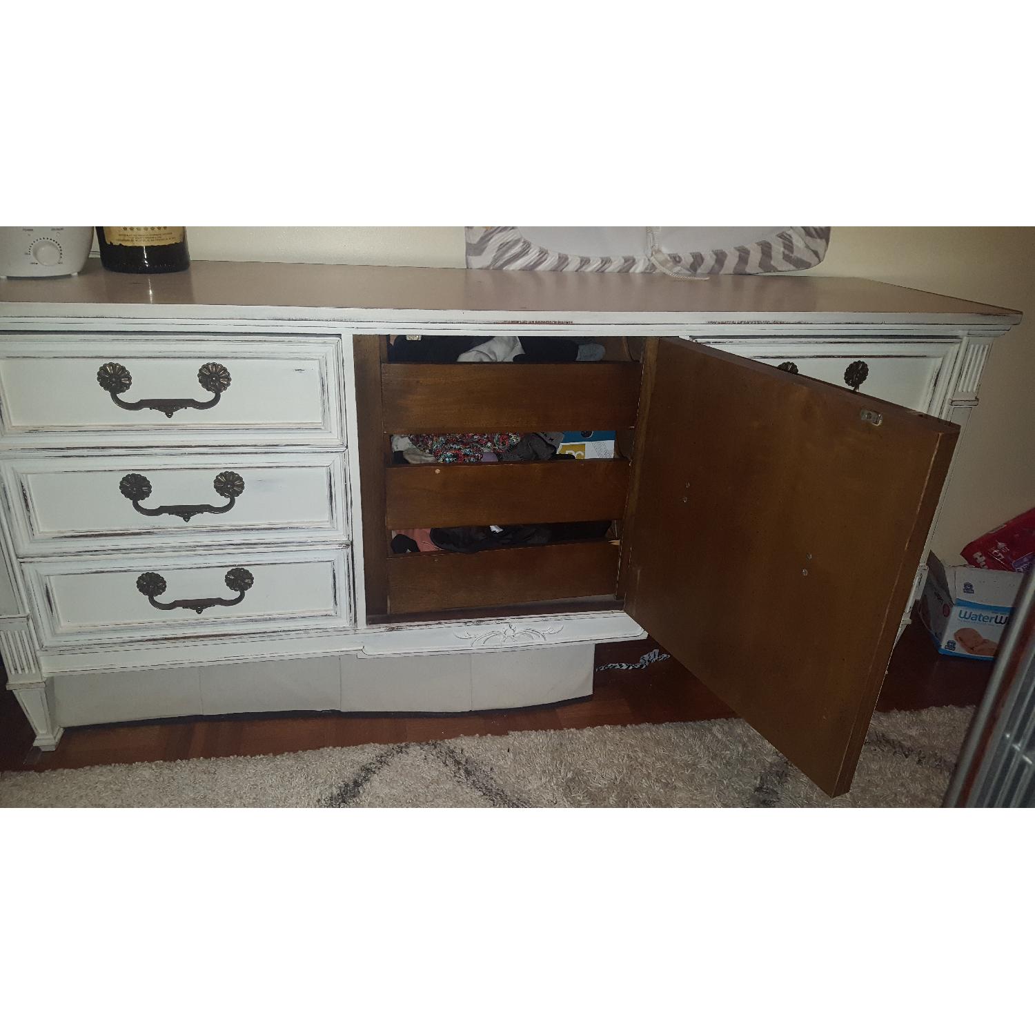 Vintage Distressed White Dresser - image-8