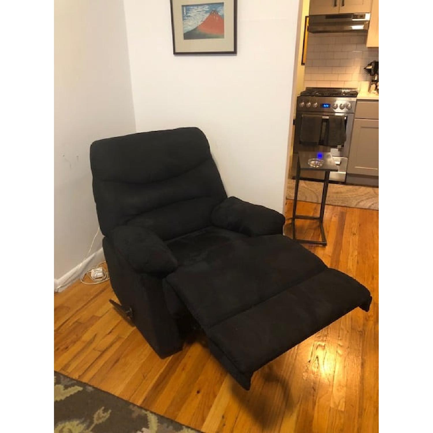 Pro Lounger Wall Hugger Black Recliner - image-2