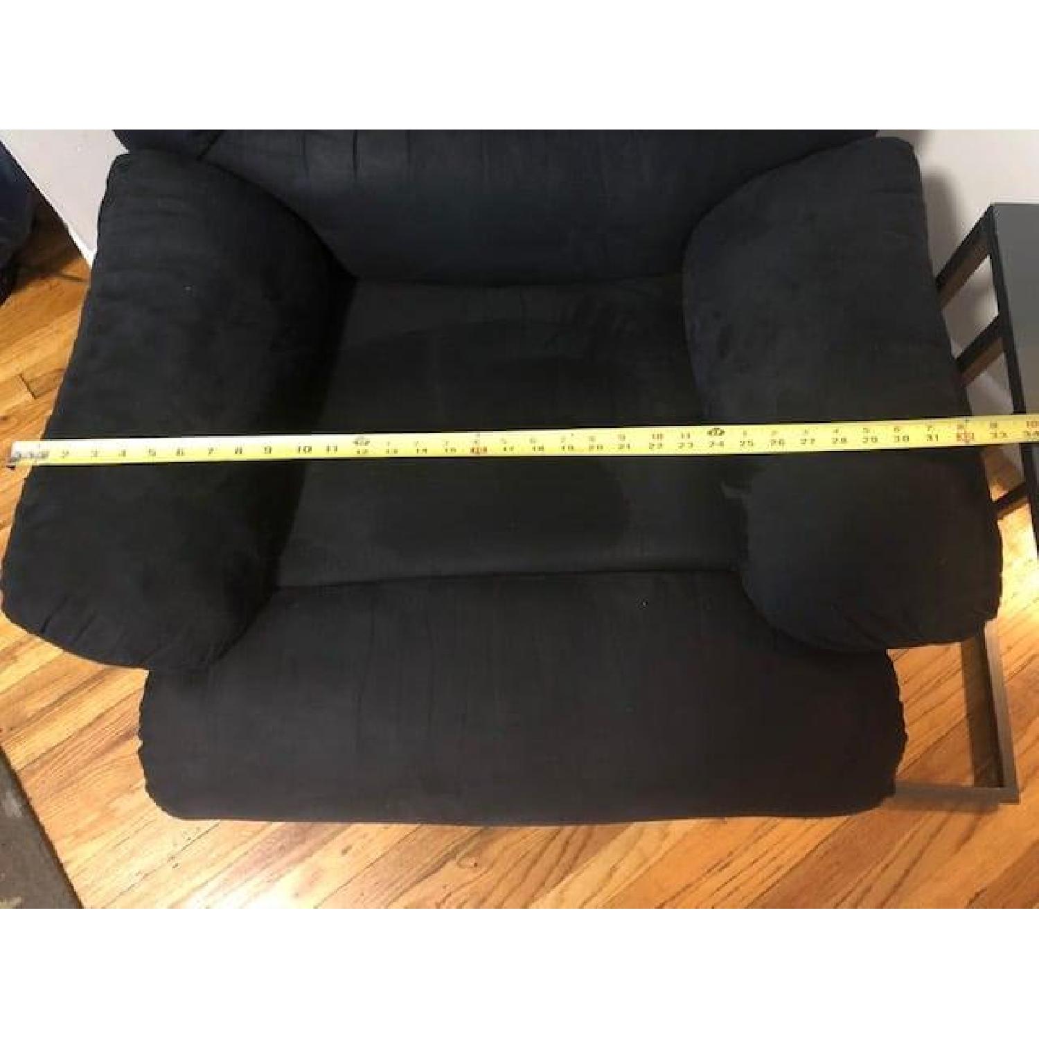 Pro Lounger Wall Hugger Black Recliner - image-3